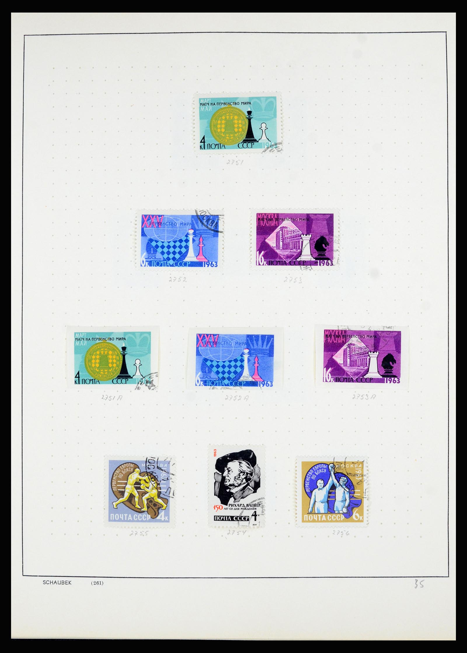 36711 115 - Postzegelverzameling 36711 Rusland 1956-1969.