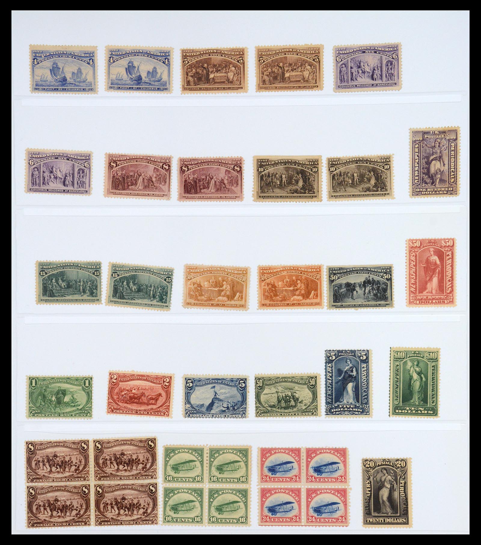 36730 003 - Stamp collection 36730 USA key items 1947-1918.