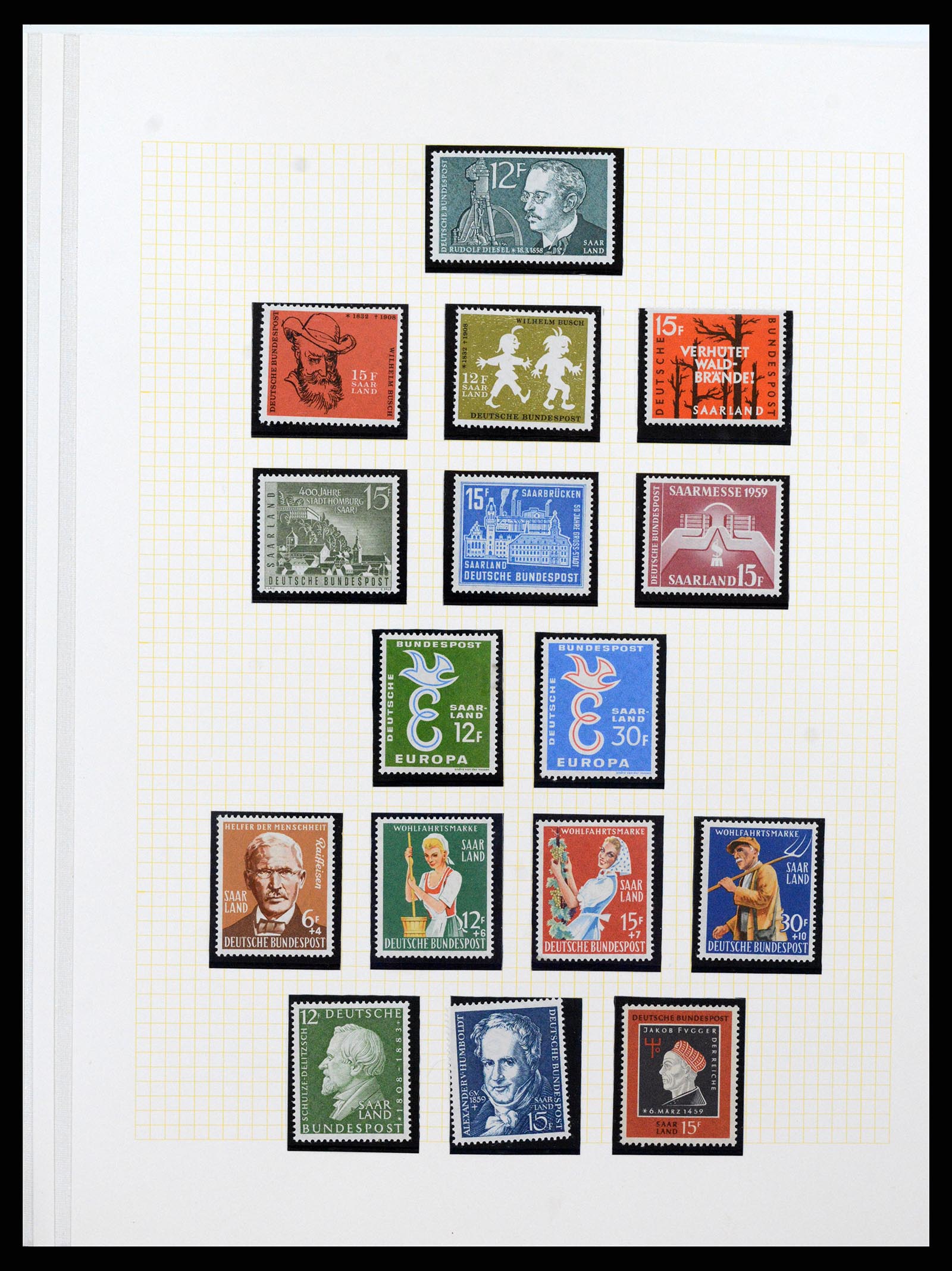 36771 065 - Postzegelverzameling 36771 Duitsland 1945-1970.