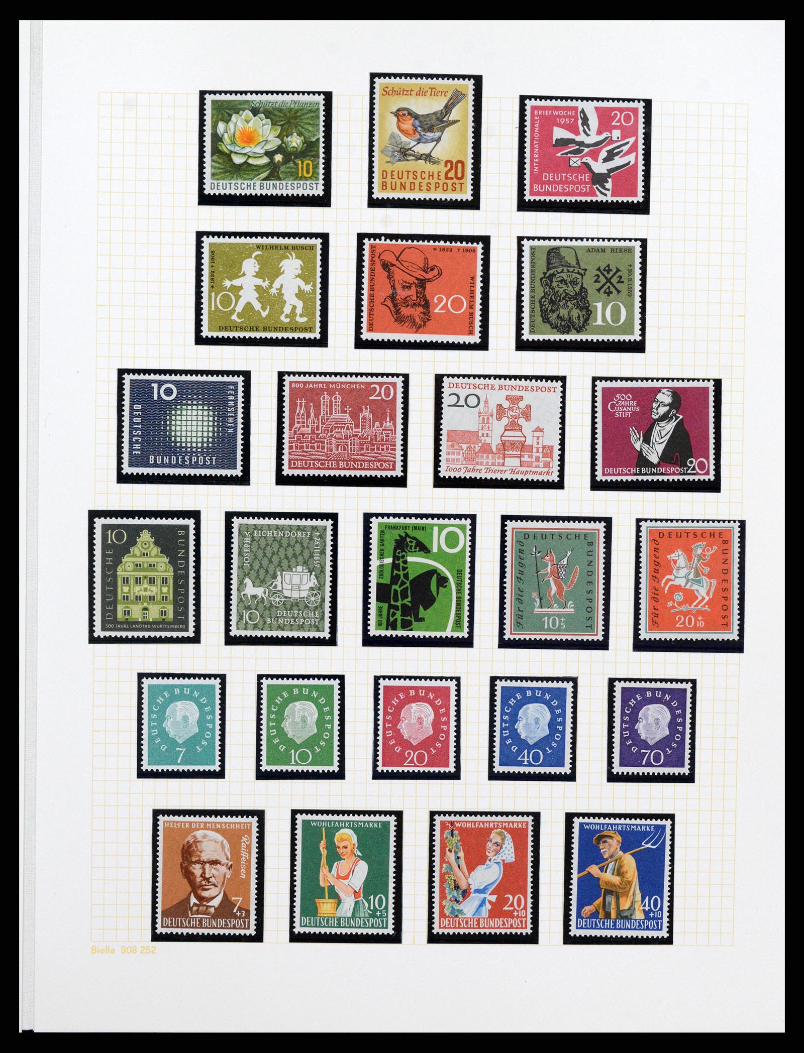 36771 074 - Postzegelverzameling 36771 Duitsland 1945-1970.