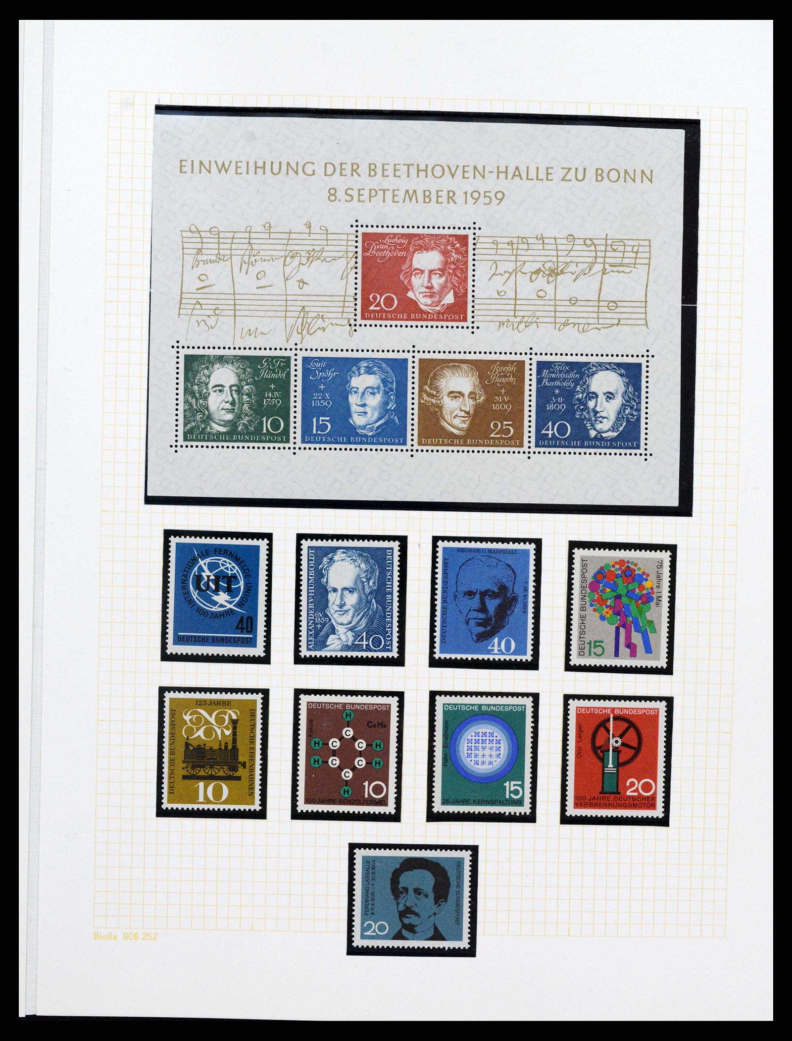 36771 075 - Postzegelverzameling 36771 Duitsland 1945-1970.