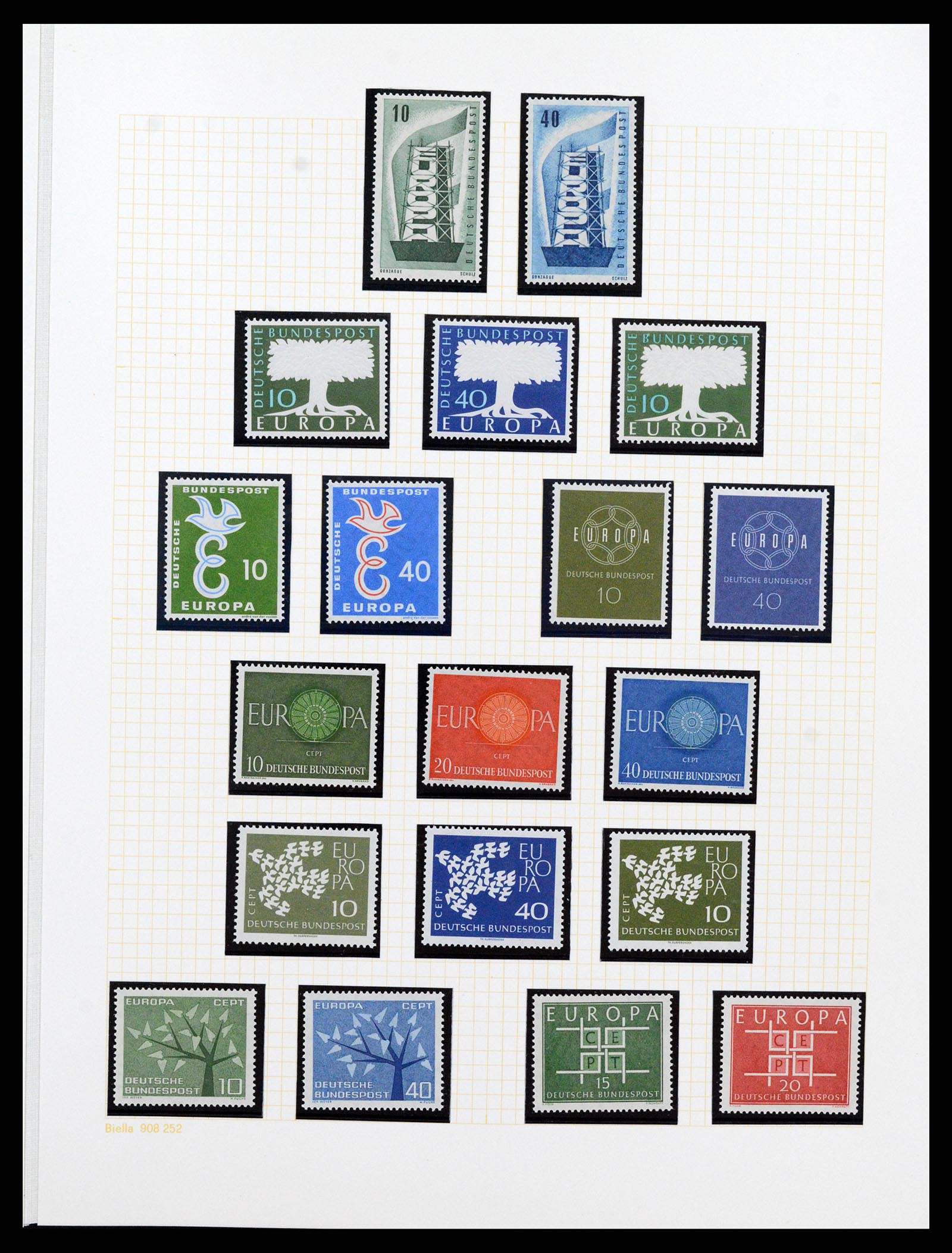 36771 077 - Postzegelverzameling 36771 Duitsland 1945-1970.