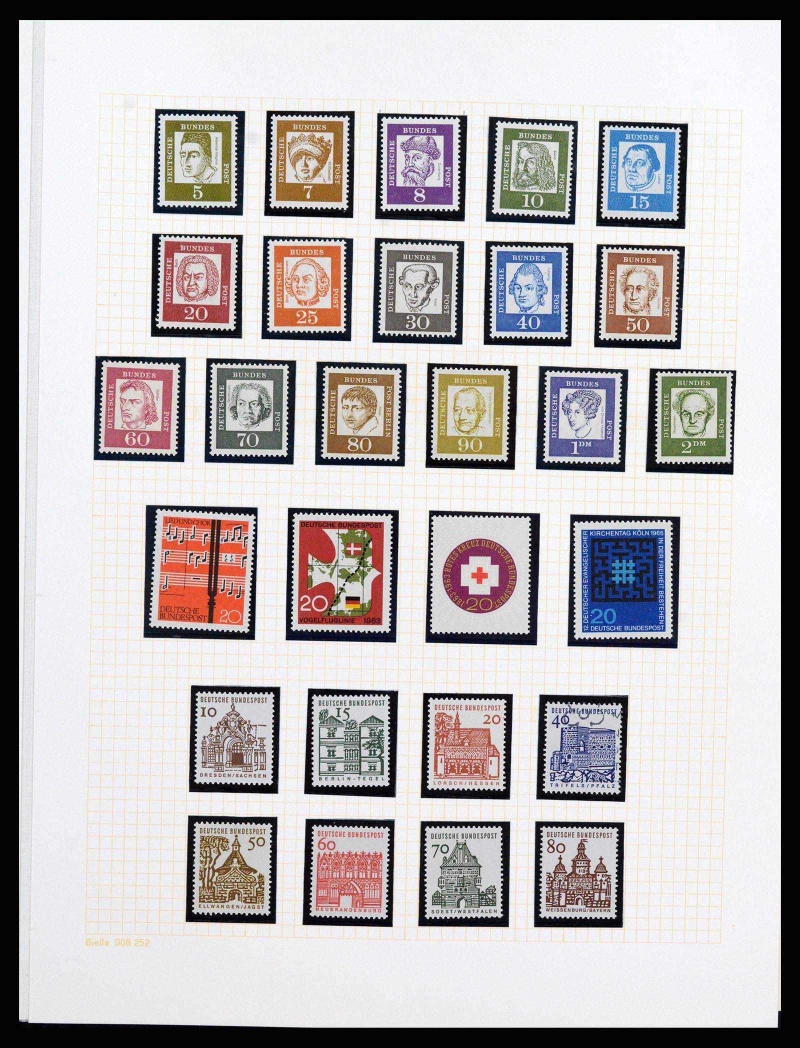 36771 080 - Postzegelverzameling 36771 Duitsland 1945-1970.