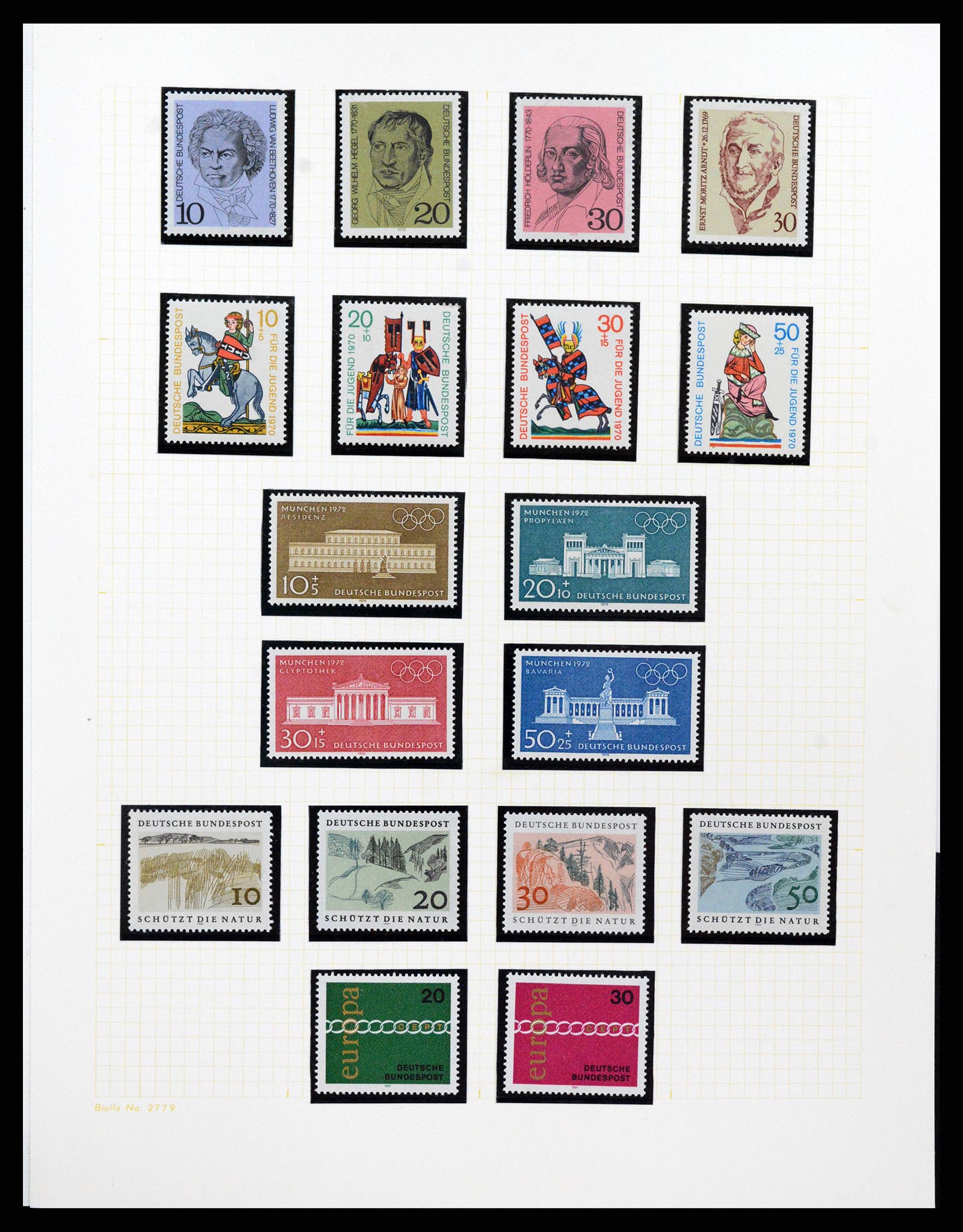 36771 092 - Postzegelverzameling 36771 Duitsland 1945-1970.