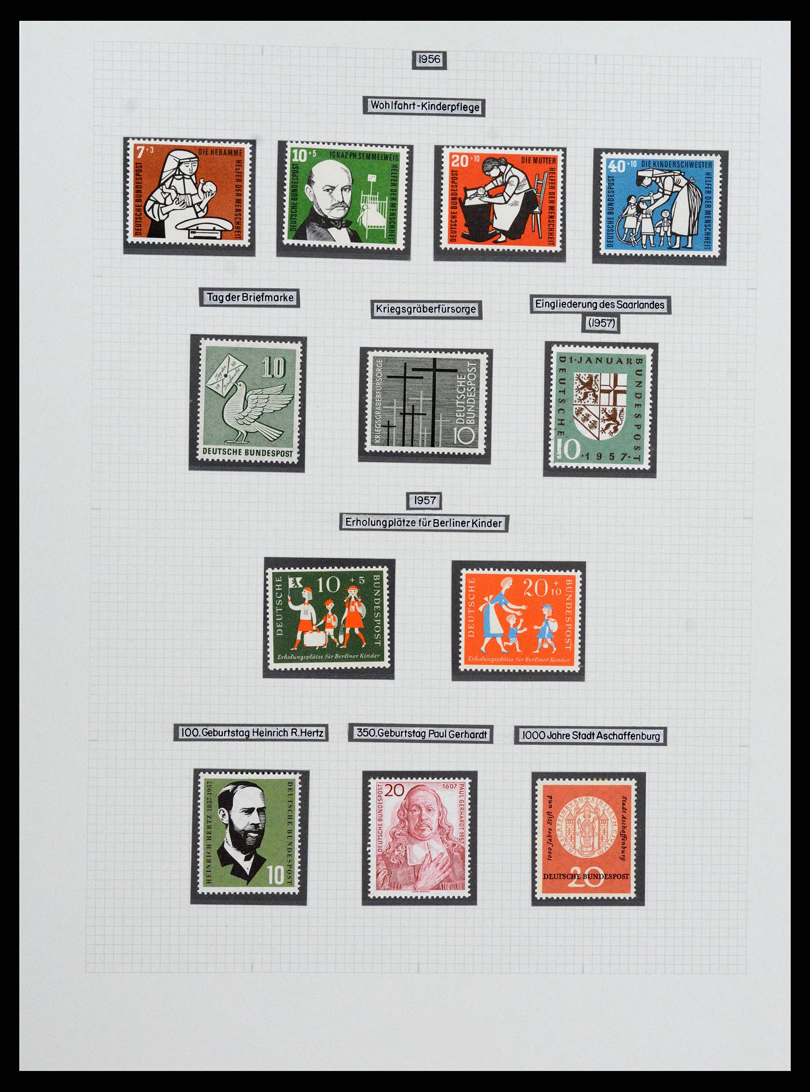 36771 124 - Postzegelverzameling 36771 Duitsland 1945-1970.