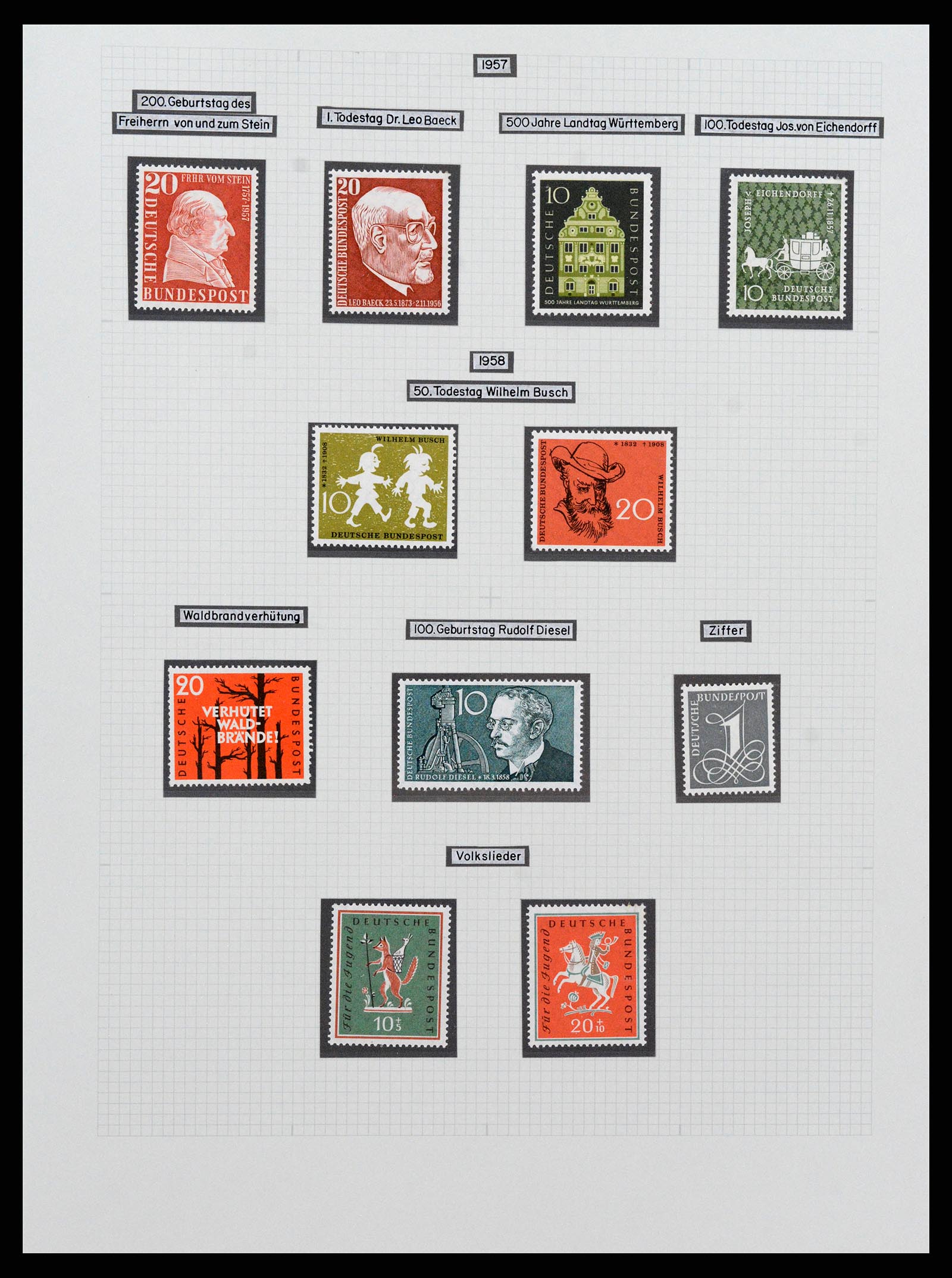 36771 127 - Postzegelverzameling 36771 Duitsland 1945-1970.