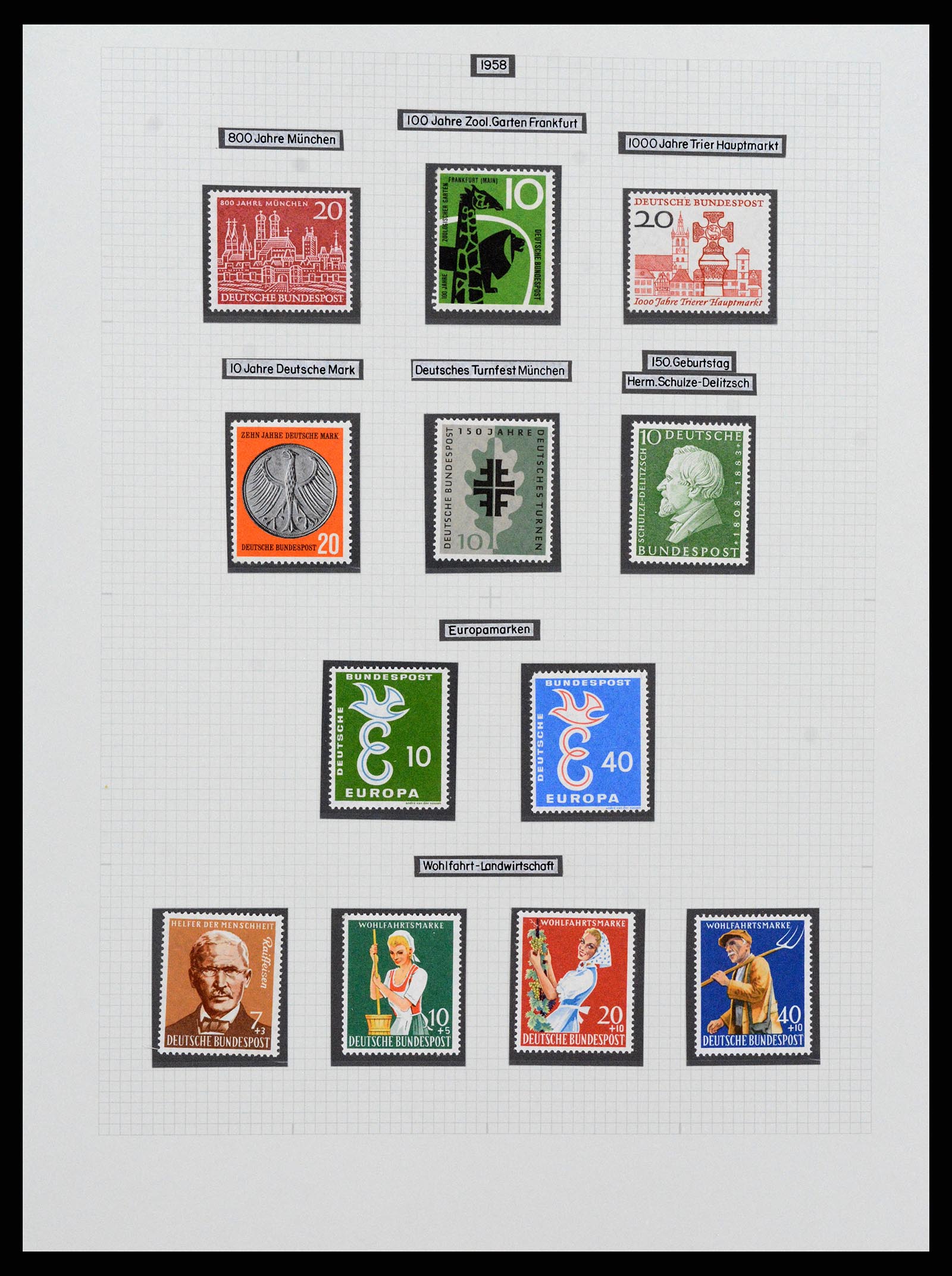 36771 128 - Postzegelverzameling 36771 Duitsland 1945-1970.