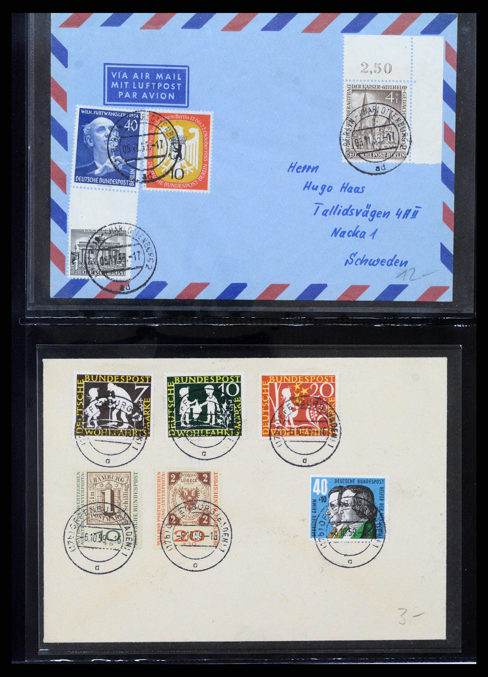 36771 258 - Postzegelverzameling 36771 Duitsland 1945-1970.