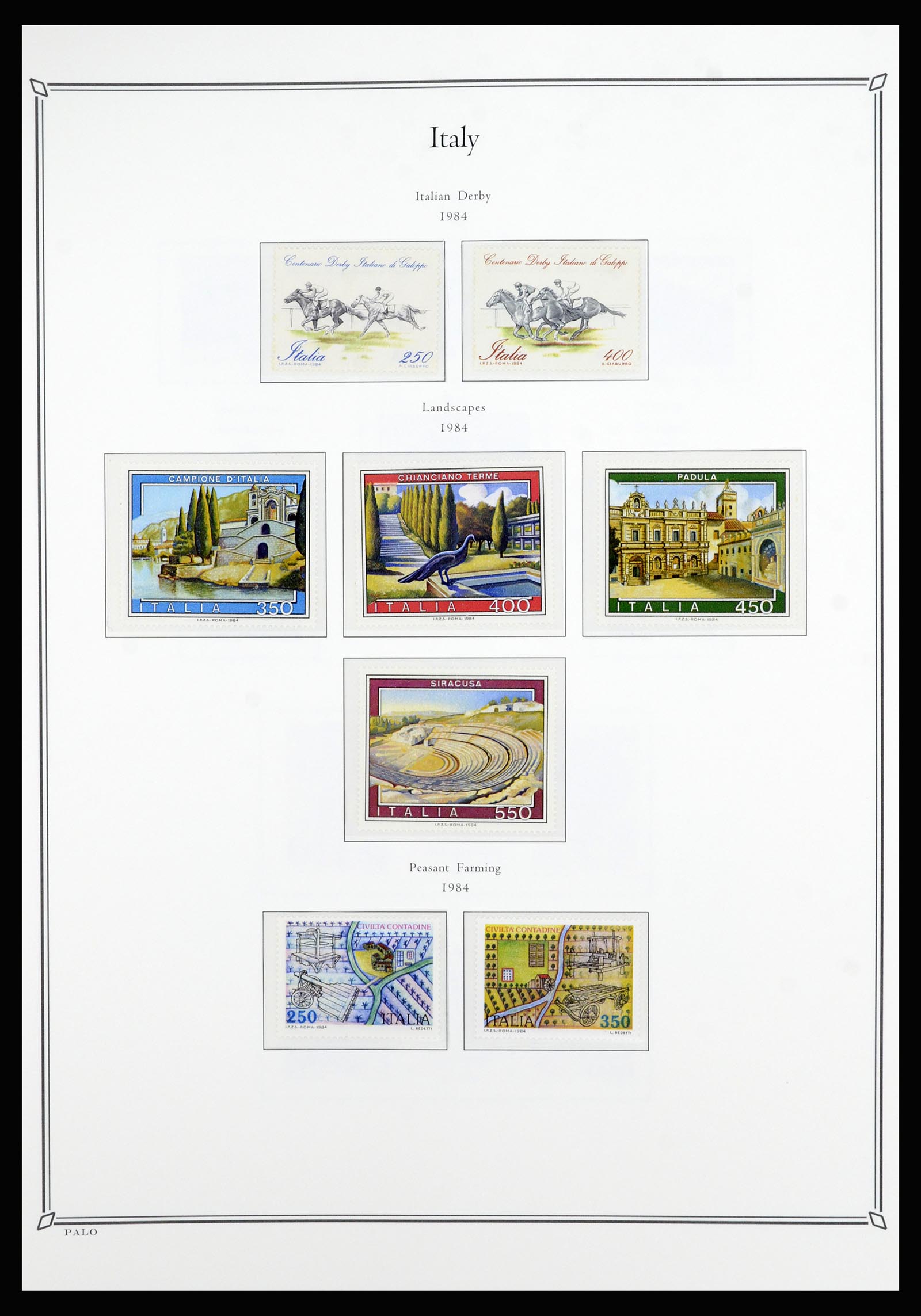 36786 171 - Postzegelverzameling 36786 Italië en Egeïsche eilanden 1860-1990.