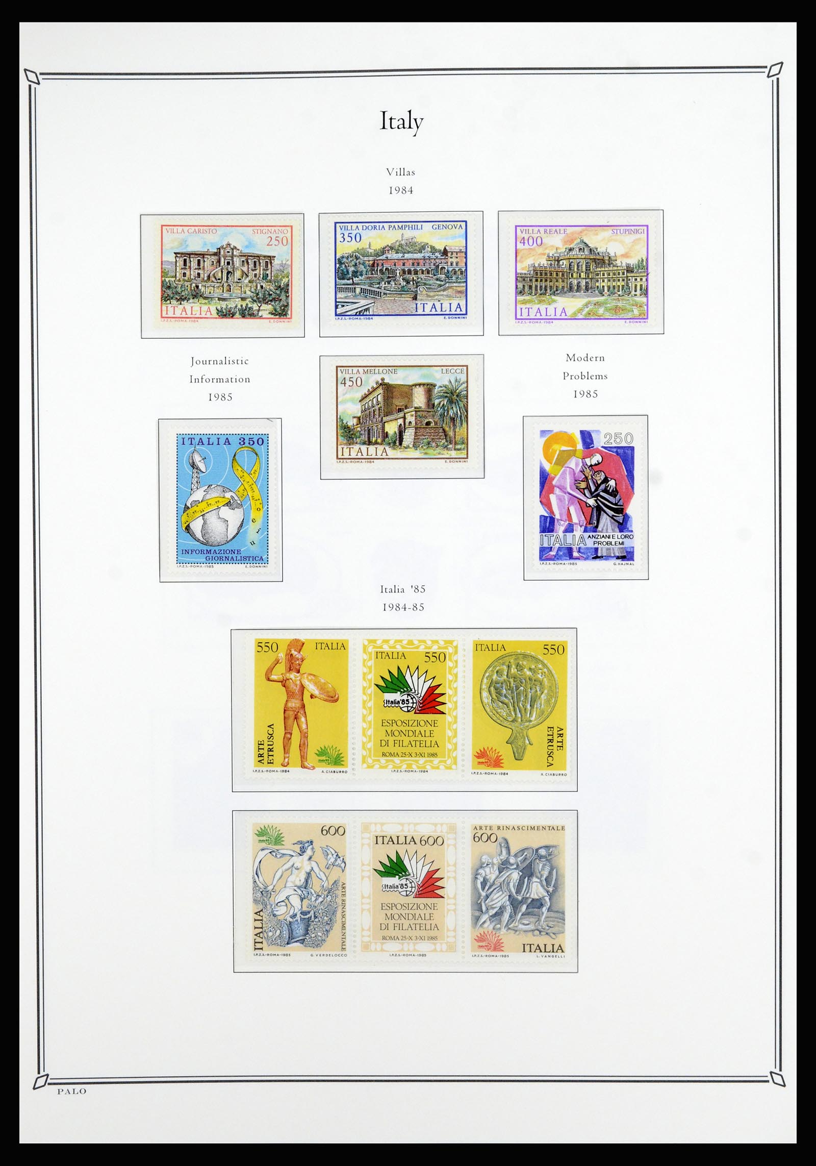 36786 172 - Postzegelverzameling 36786 Italië en Egeïsche eilanden 1860-1990.