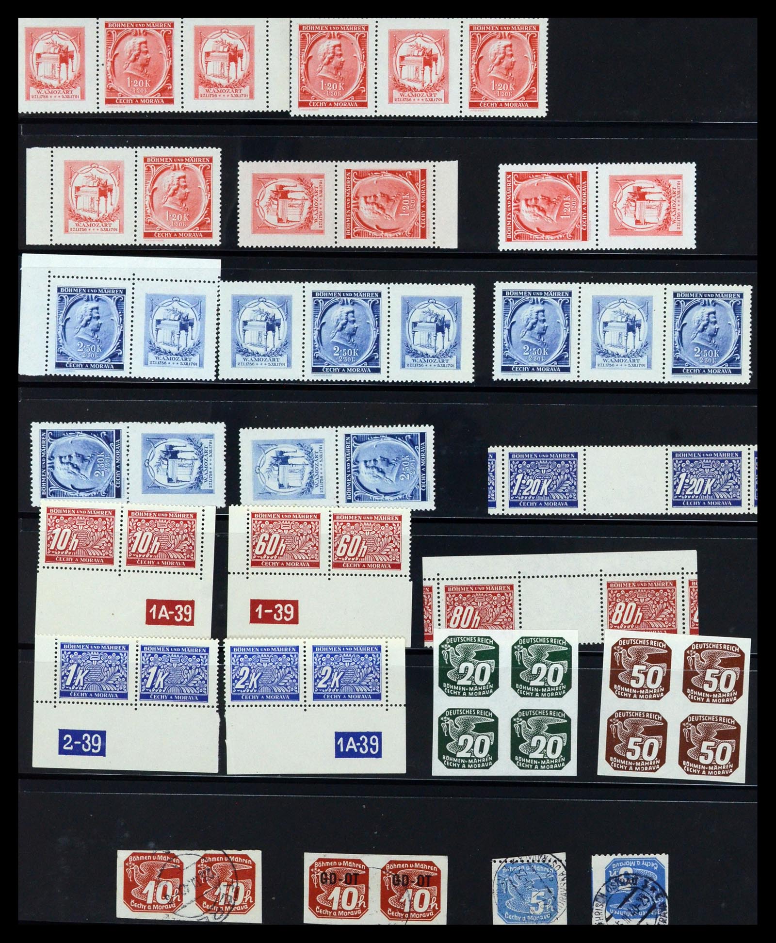 36805 073 - Stamp collection 36805 German occupations WW II 1939-1945.