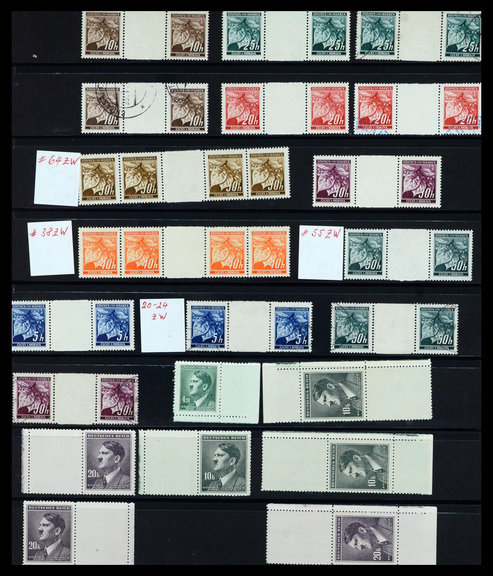 36805 075 - Stamp collection 36805 German occupations WW II 1939-1945.