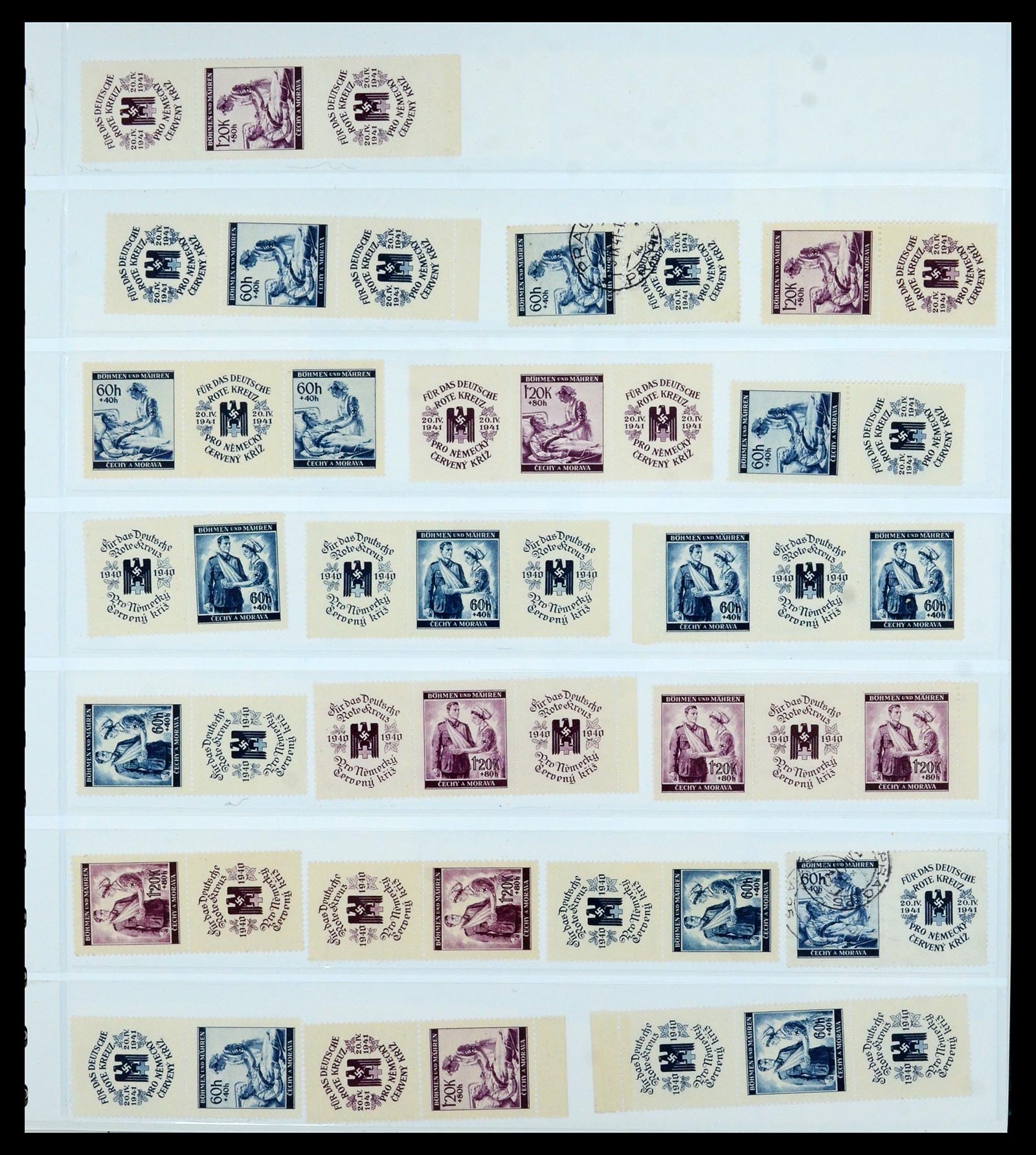 36805 077 - Stamp collection 36805 German occupations WW II 1939-1945.