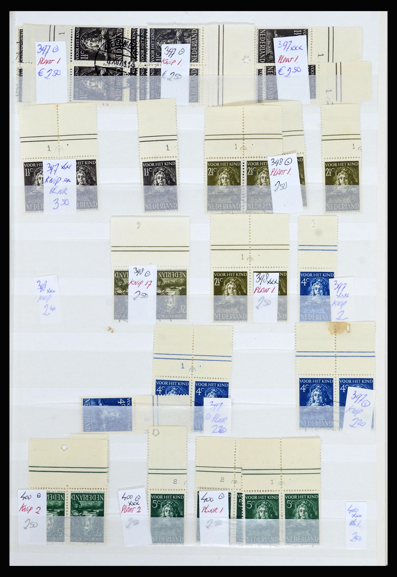 36838 015 - Postzegelverzameling 36838 Nederland velrandbijzonderheden 1906-1948.