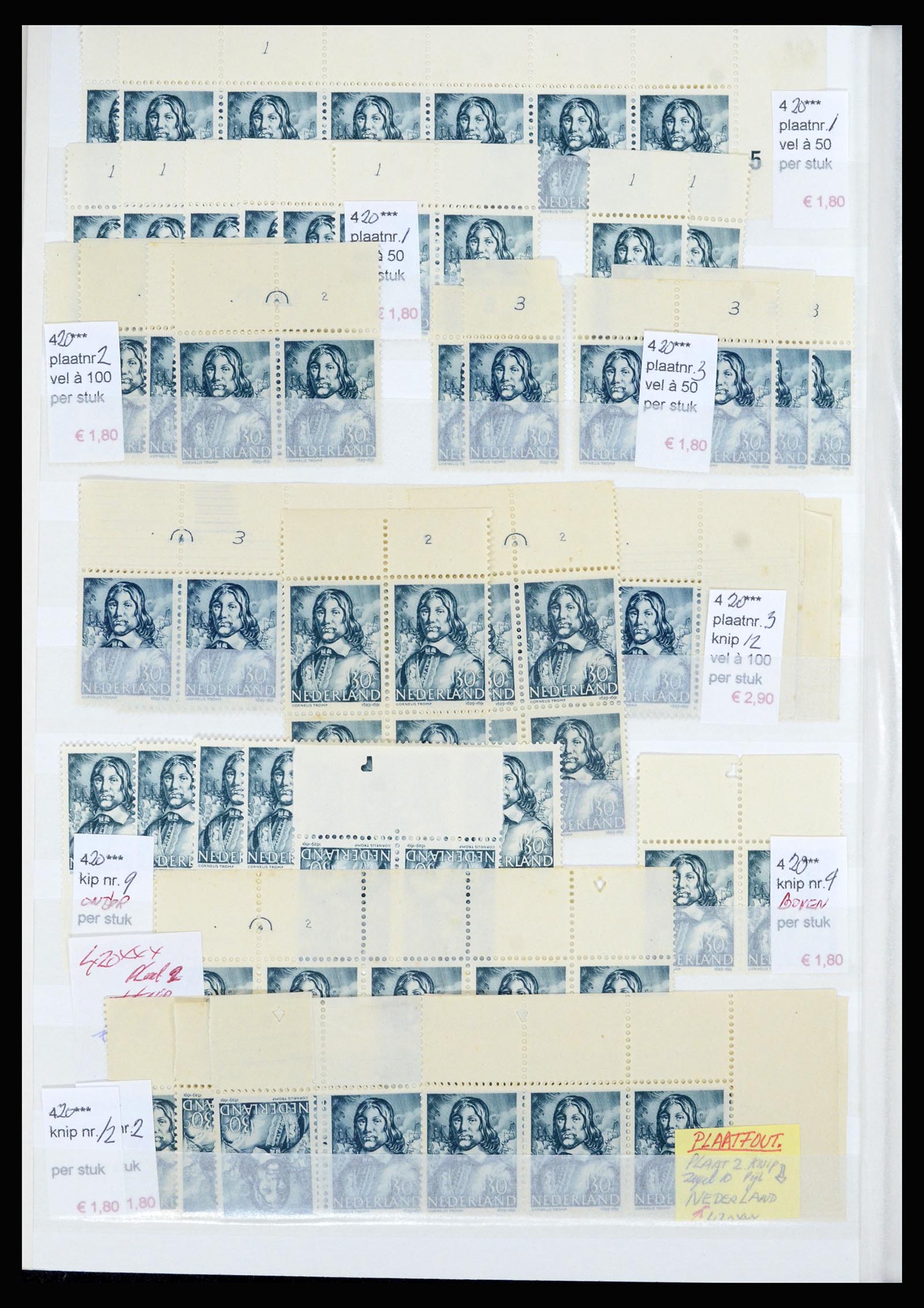 36838 044 - Postzegelverzameling 36838 Nederland velrandbijzonderheden 1906-1948.