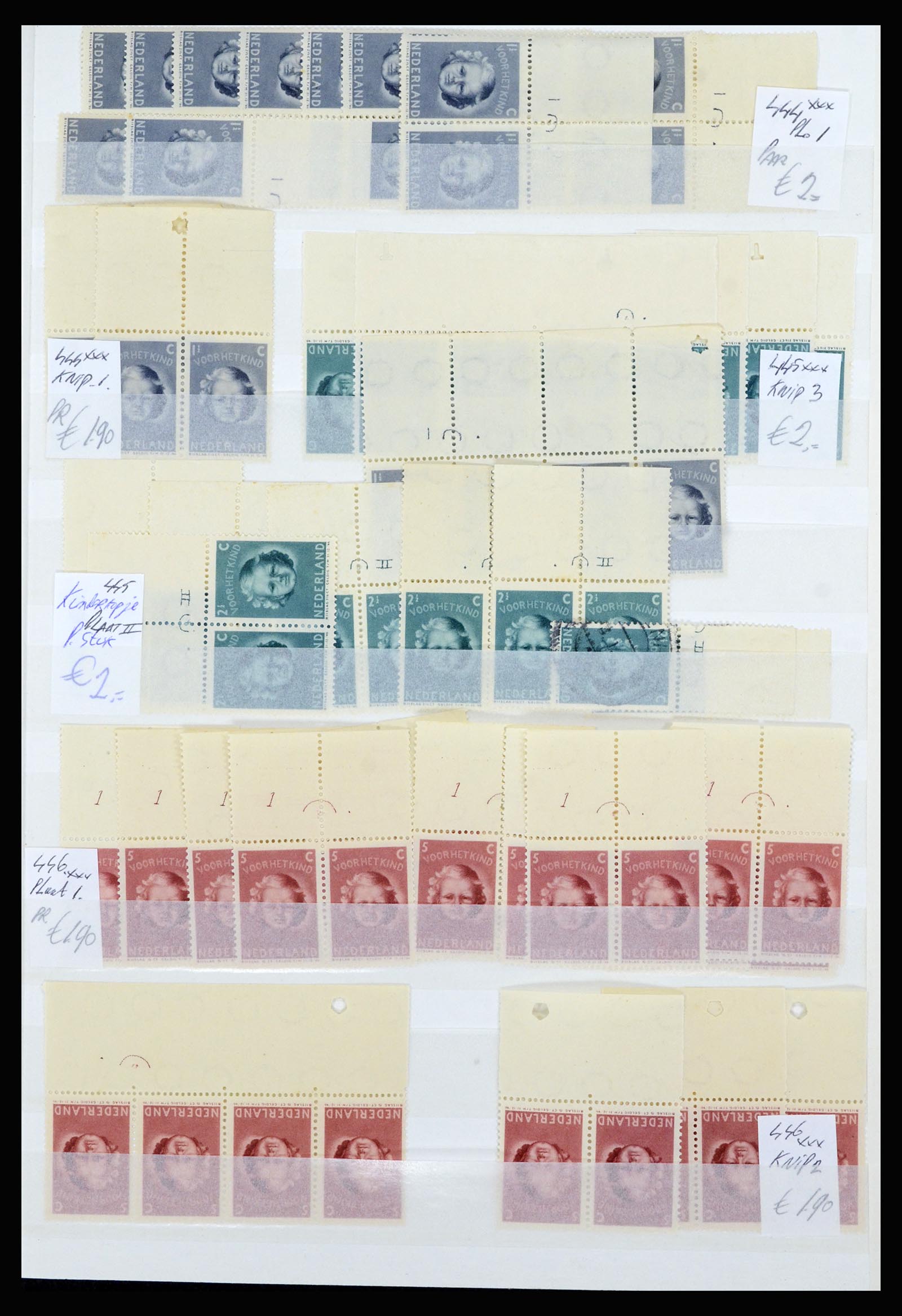 36838 056 - Postzegelverzameling 36838 Nederland velrandbijzonderheden 1906-1948.