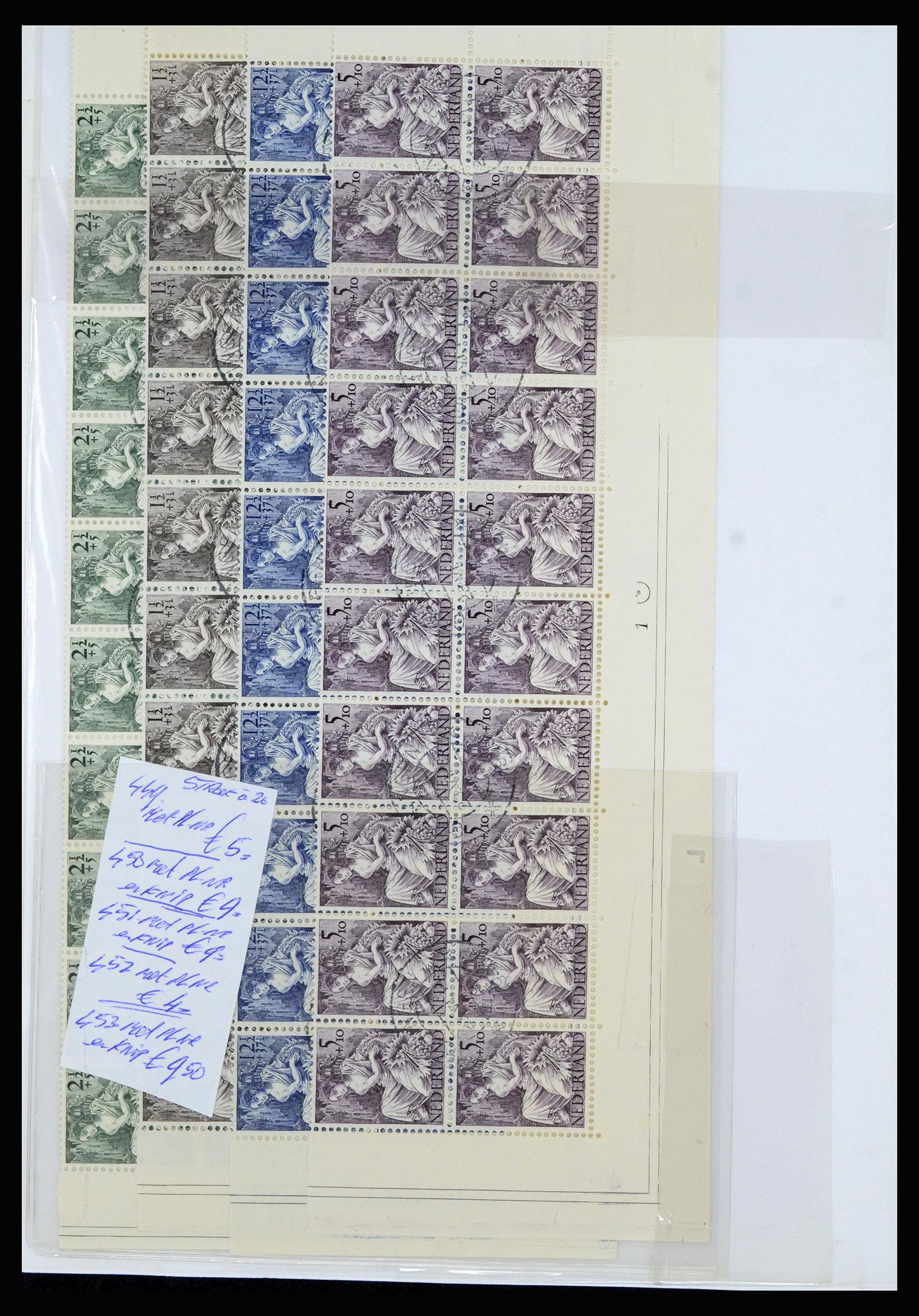 36838 058 - Postzegelverzameling 36838 Nederland velrandbijzonderheden 1906-1948.