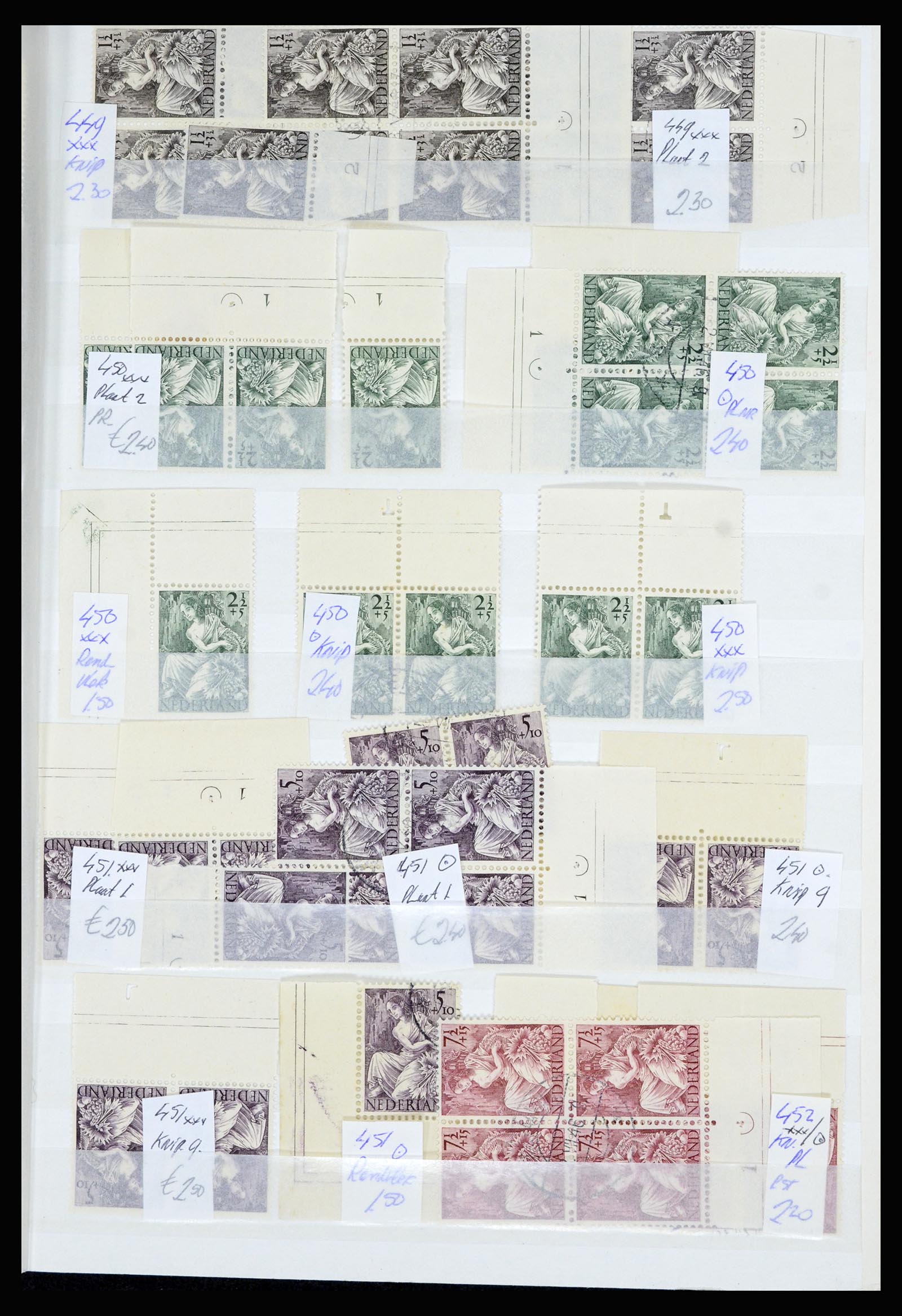 36838 059 - Postzegelverzameling 36838 Nederland velrandbijzonderheden 1906-1948.