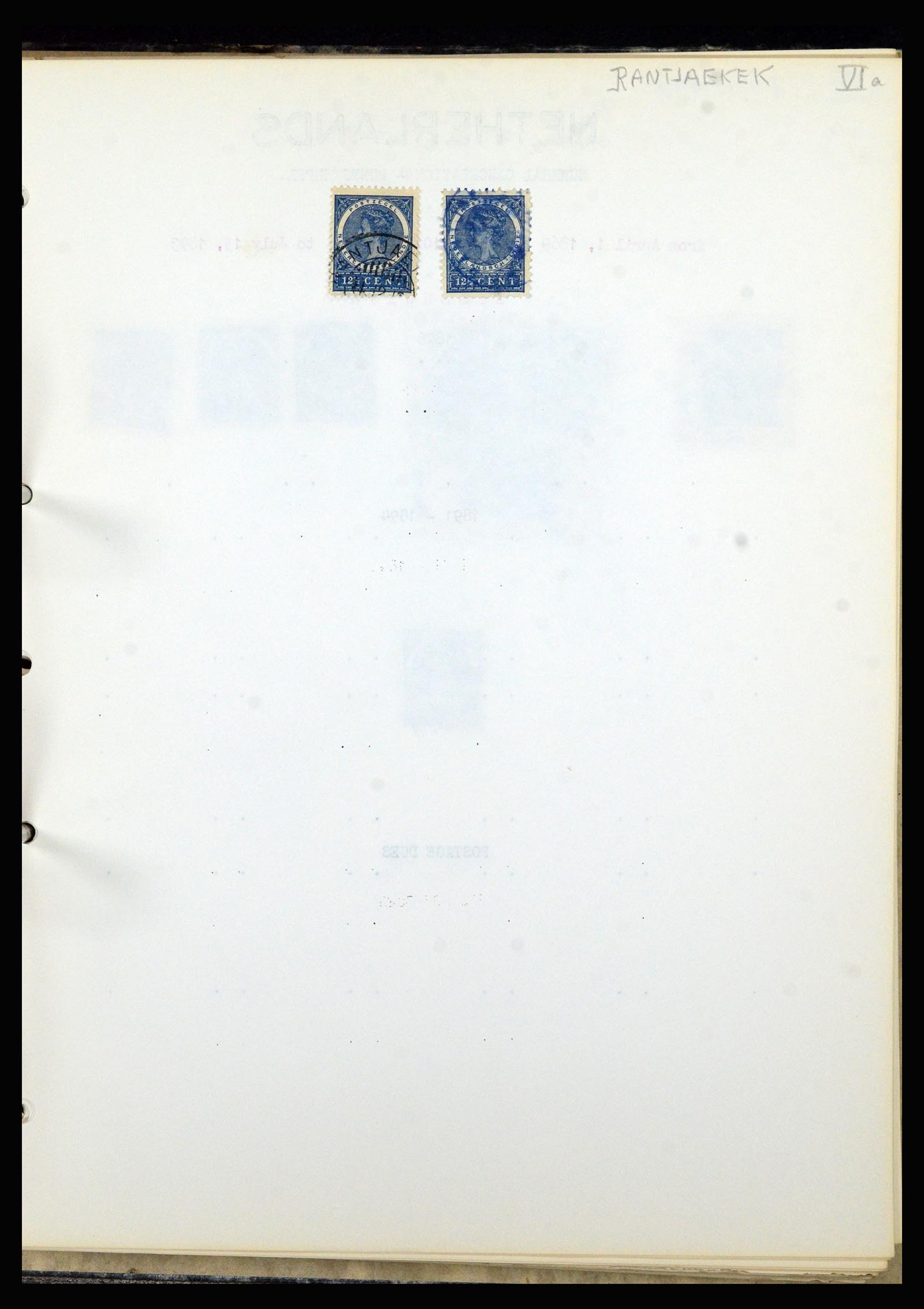 36841 101 - Stamp collection 36841 Dutch east Indies short bar cancels.