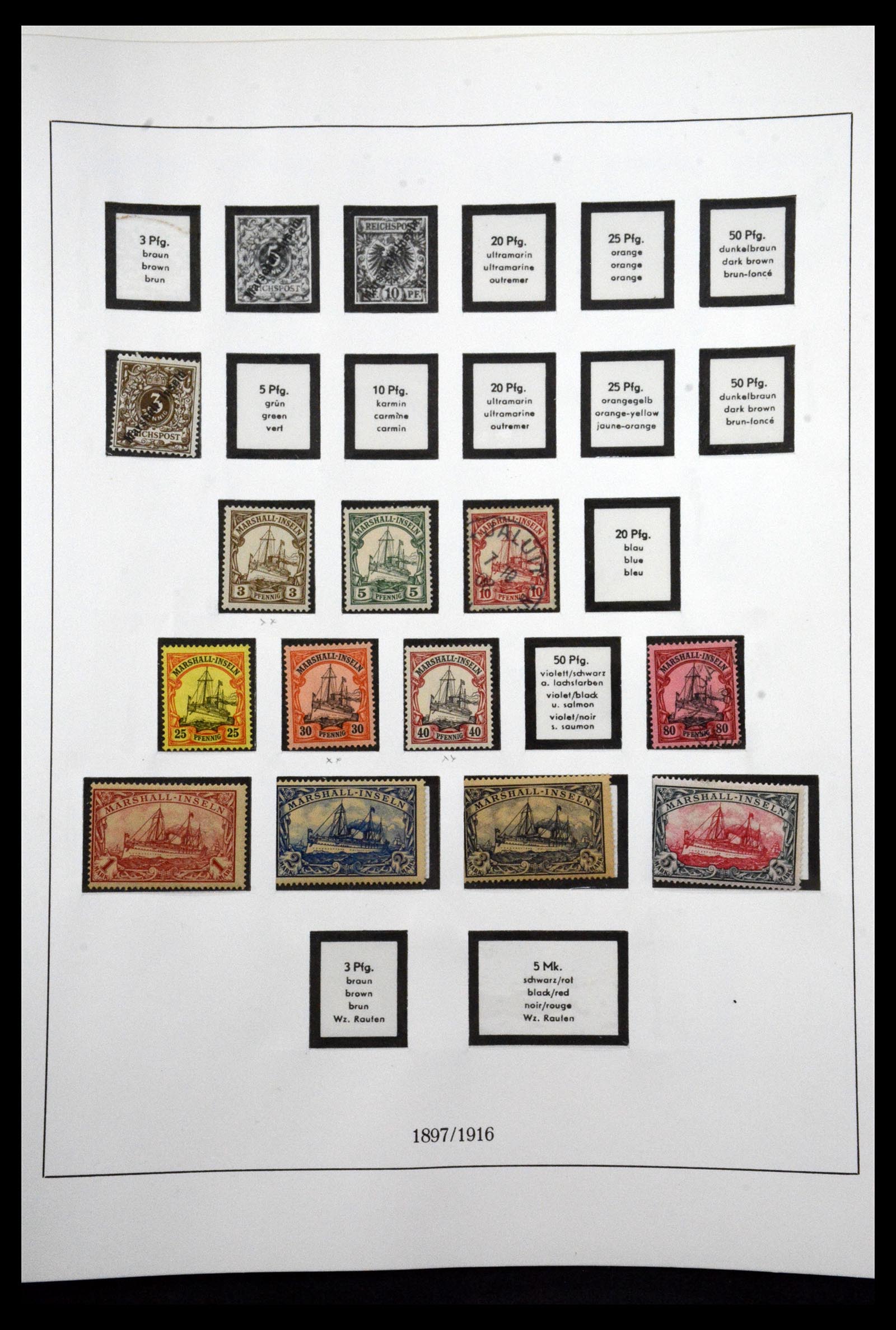 36863 020 - Stamp collection 36863 German colonies 1884-1919.