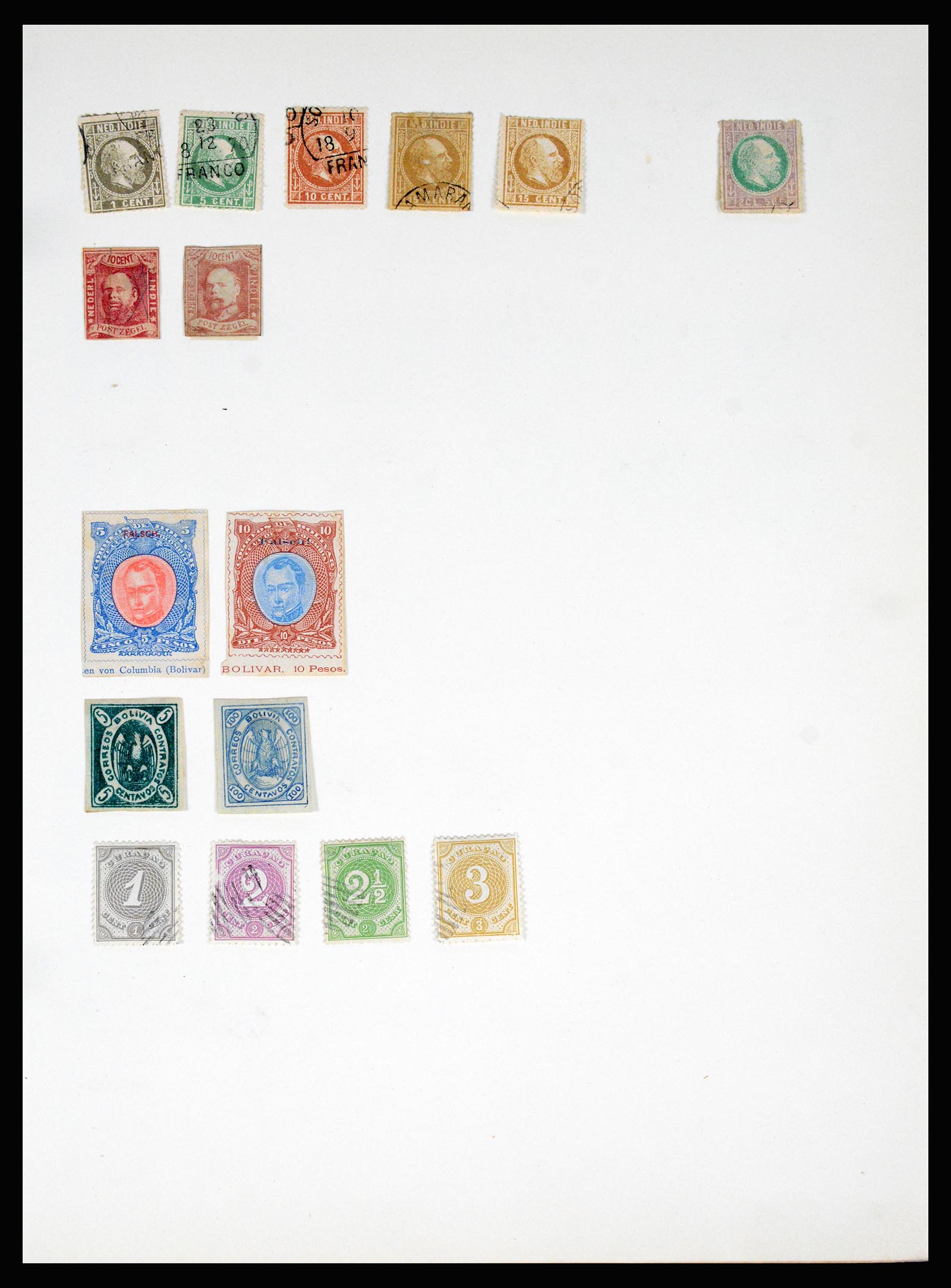 36994 084 - Postzegelverzameling 36994 Wereld vervalsingen 1843-1940.