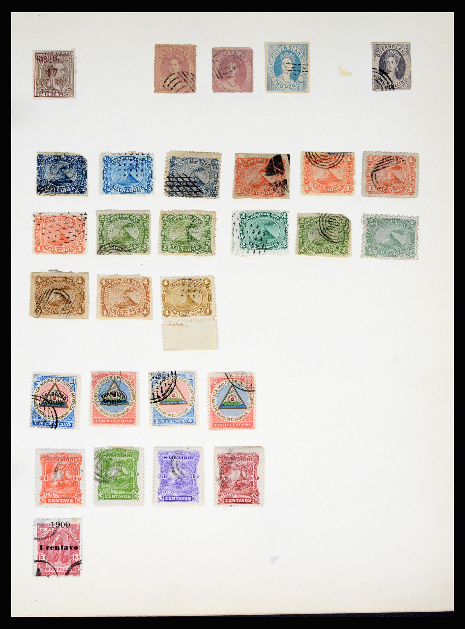 36994 085 - Postzegelverzameling 36994 Wereld vervalsingen 1843-1940.