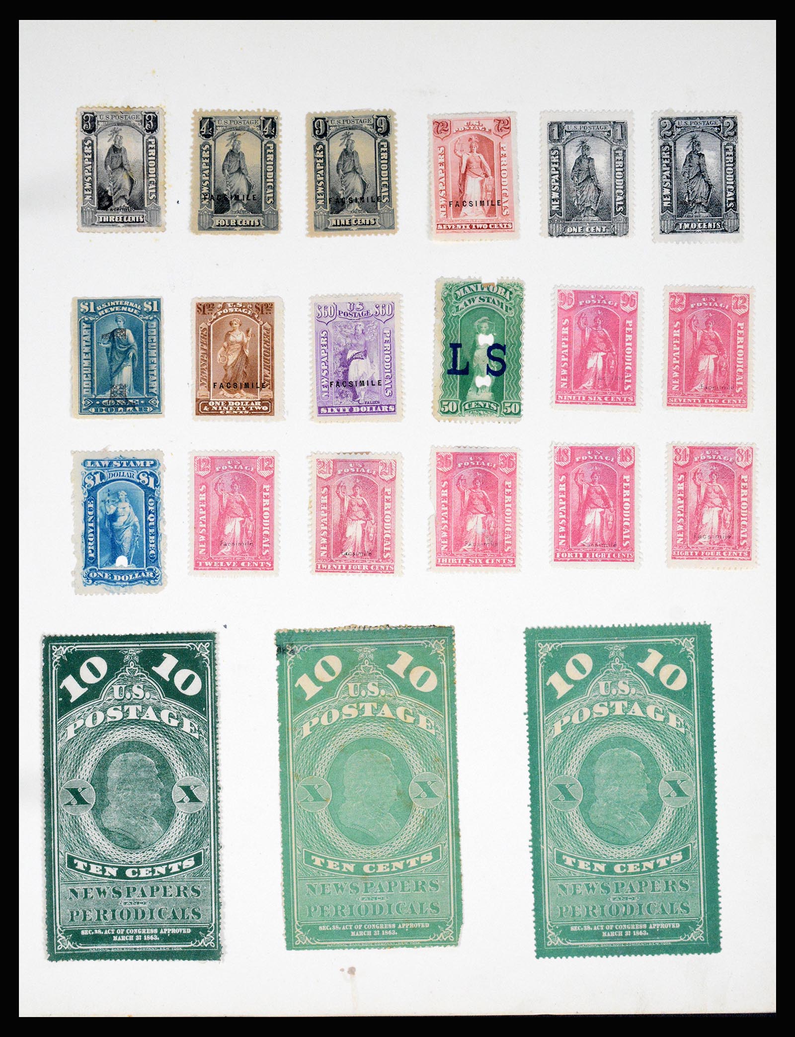36994 095 - Postzegelverzameling 36994 Wereld vervalsingen 1843-1940.