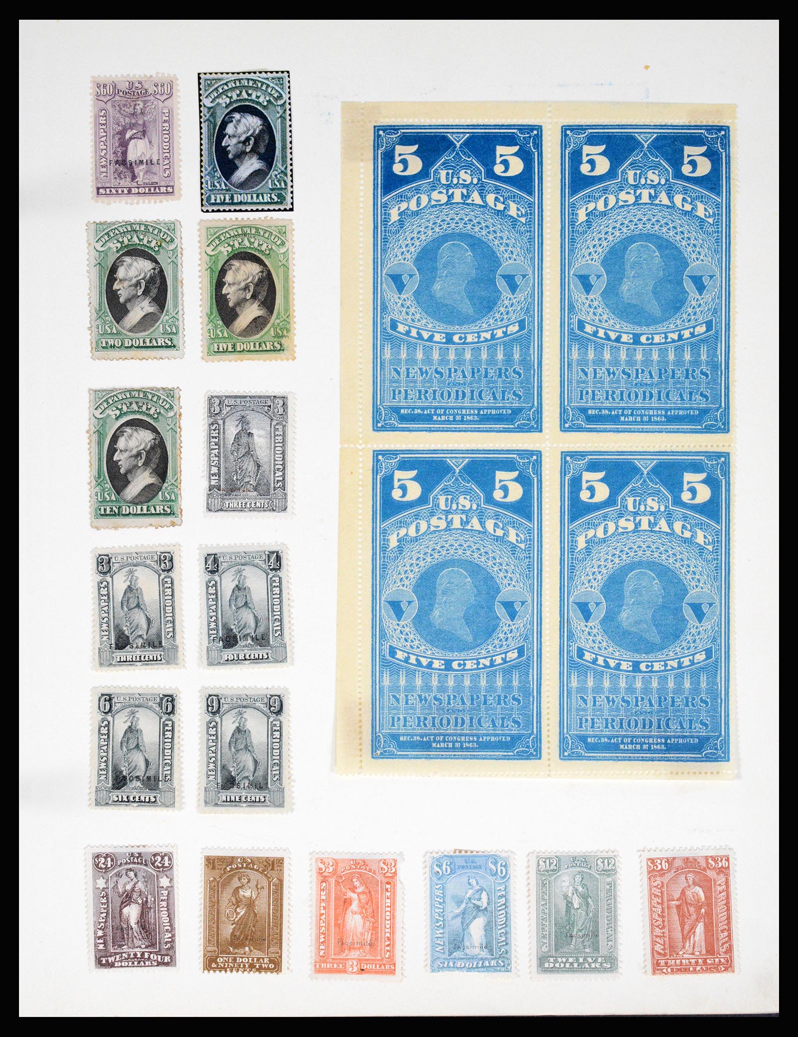 36994 098 - Postzegelverzameling 36994 Wereld vervalsingen 1843-1940.