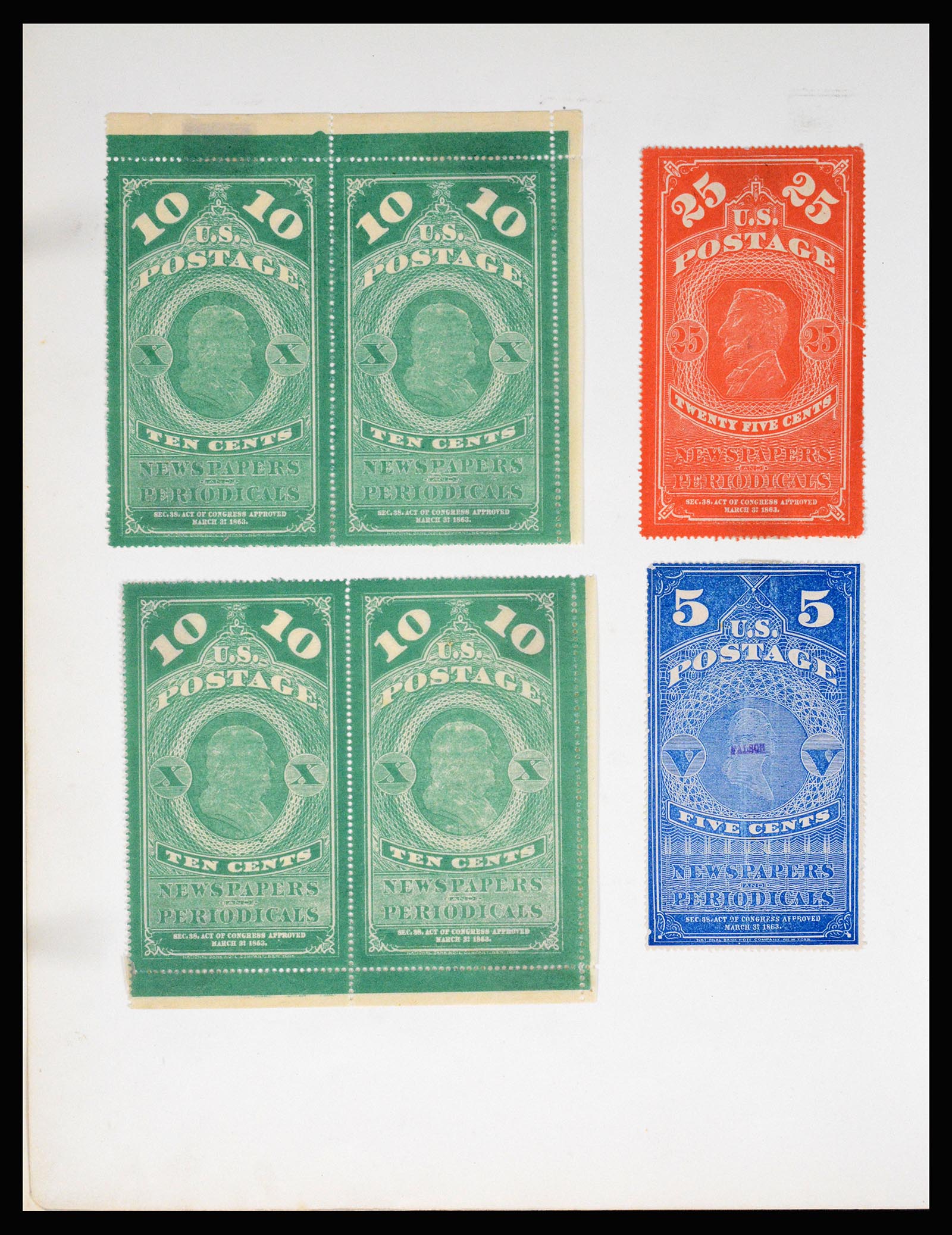 36994 099 - Postzegelverzameling 36994 Wereld vervalsingen 1843-1940.