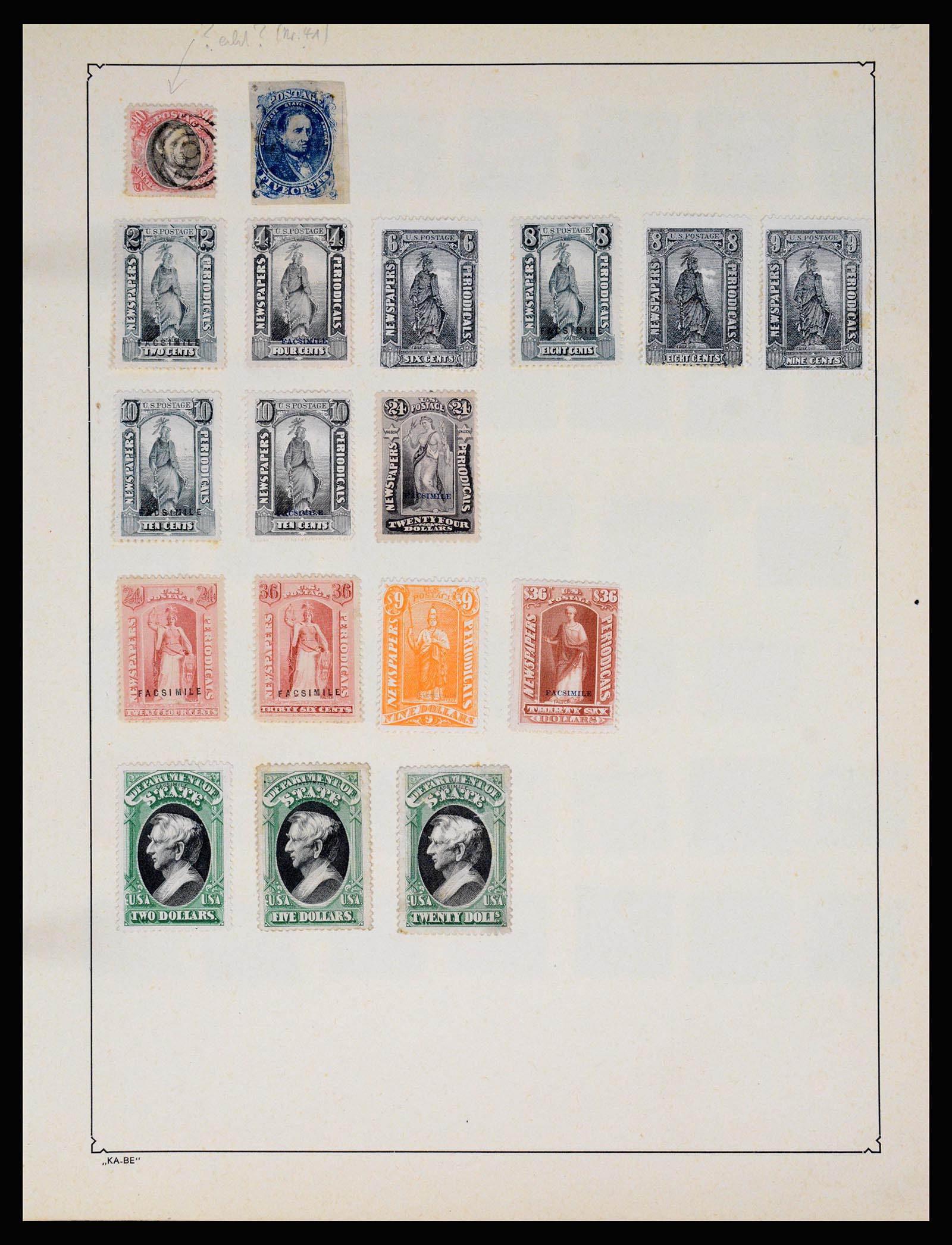36994 100 - Postzegelverzameling 36994 Wereld vervalsingen 1843-1940.