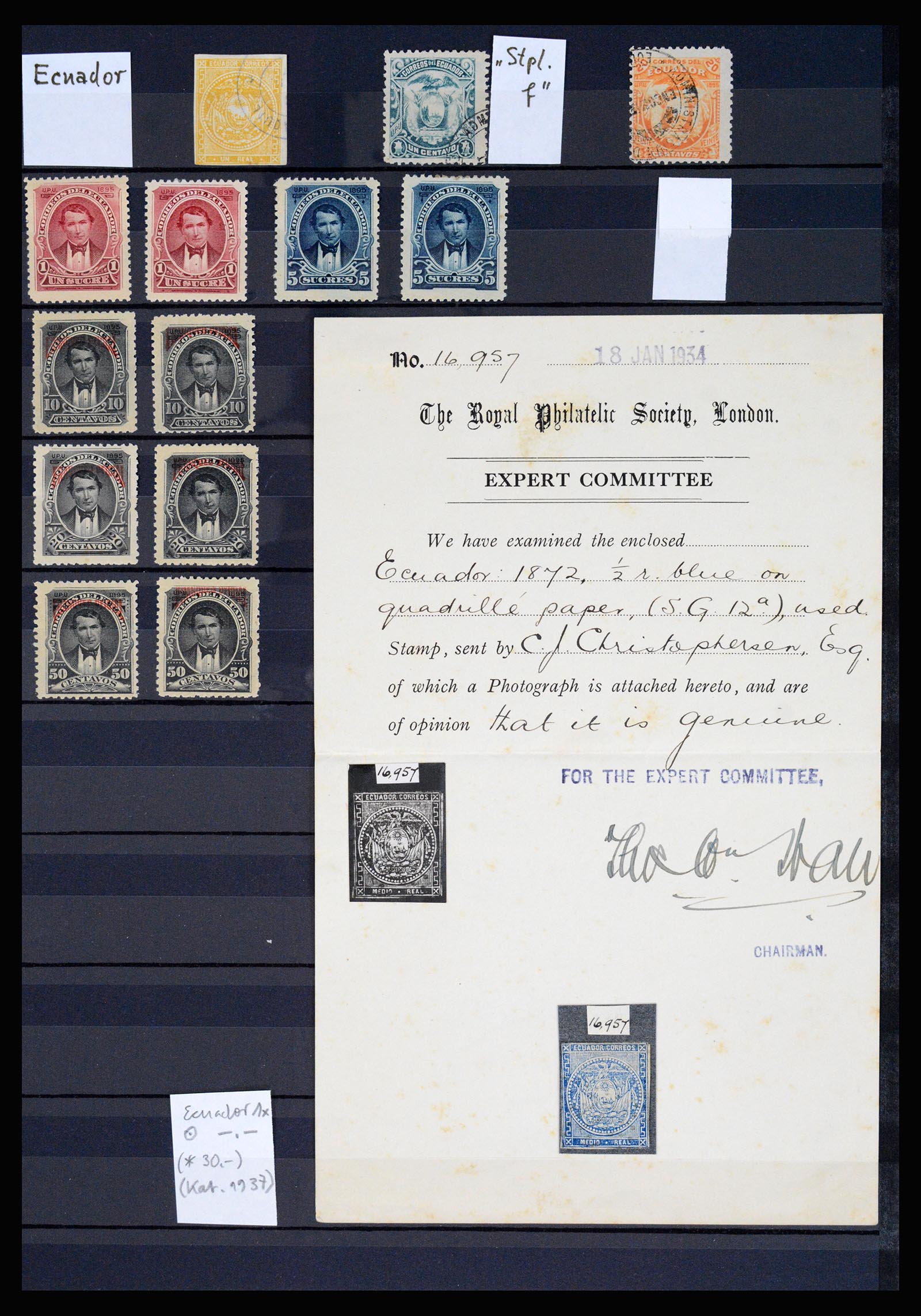 36994 174 - Postzegelverzameling 36994 Wereld vervalsingen 1843-1940.