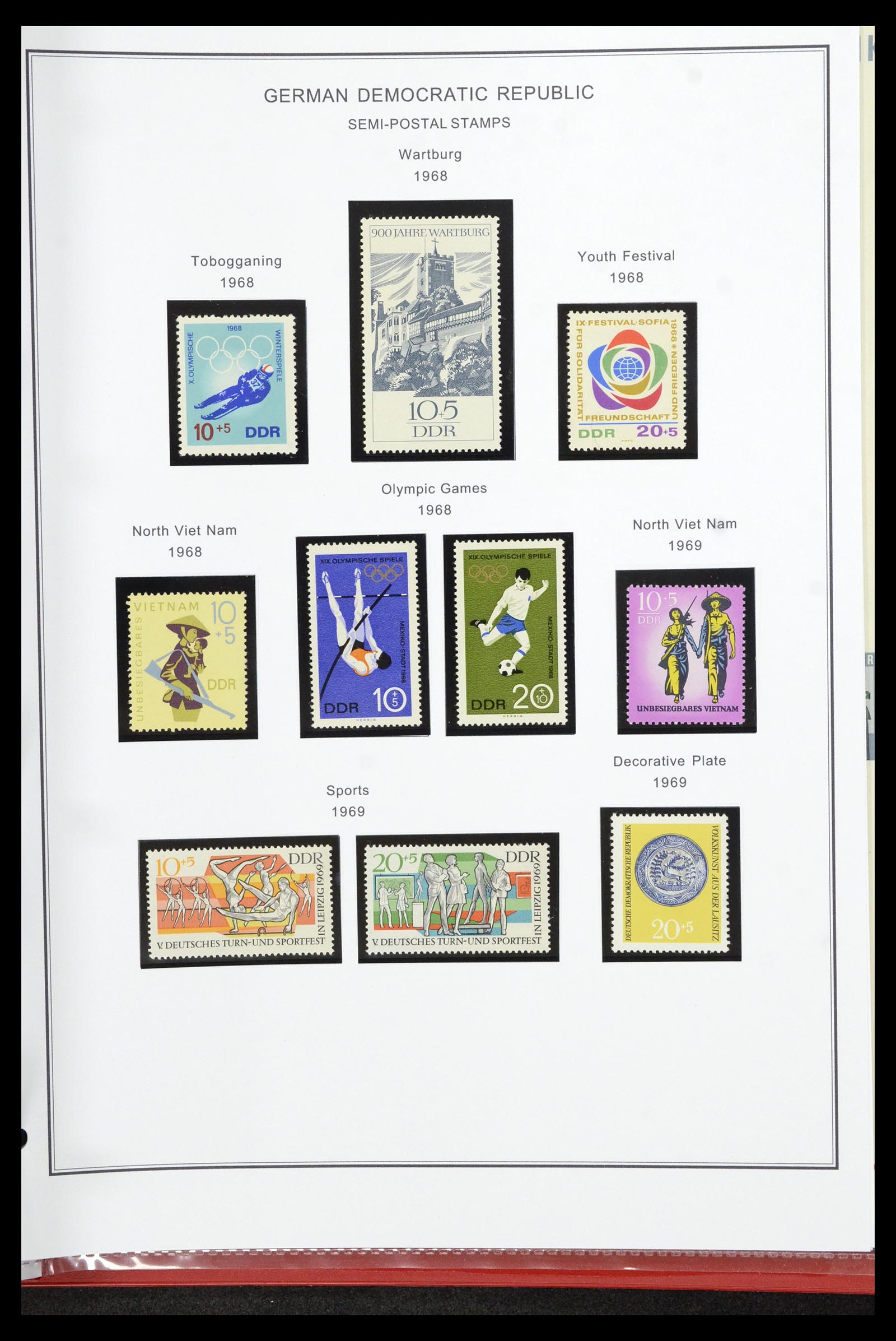 36998 122 - Postzegelverzameling 36998 DDR 1949-1990.