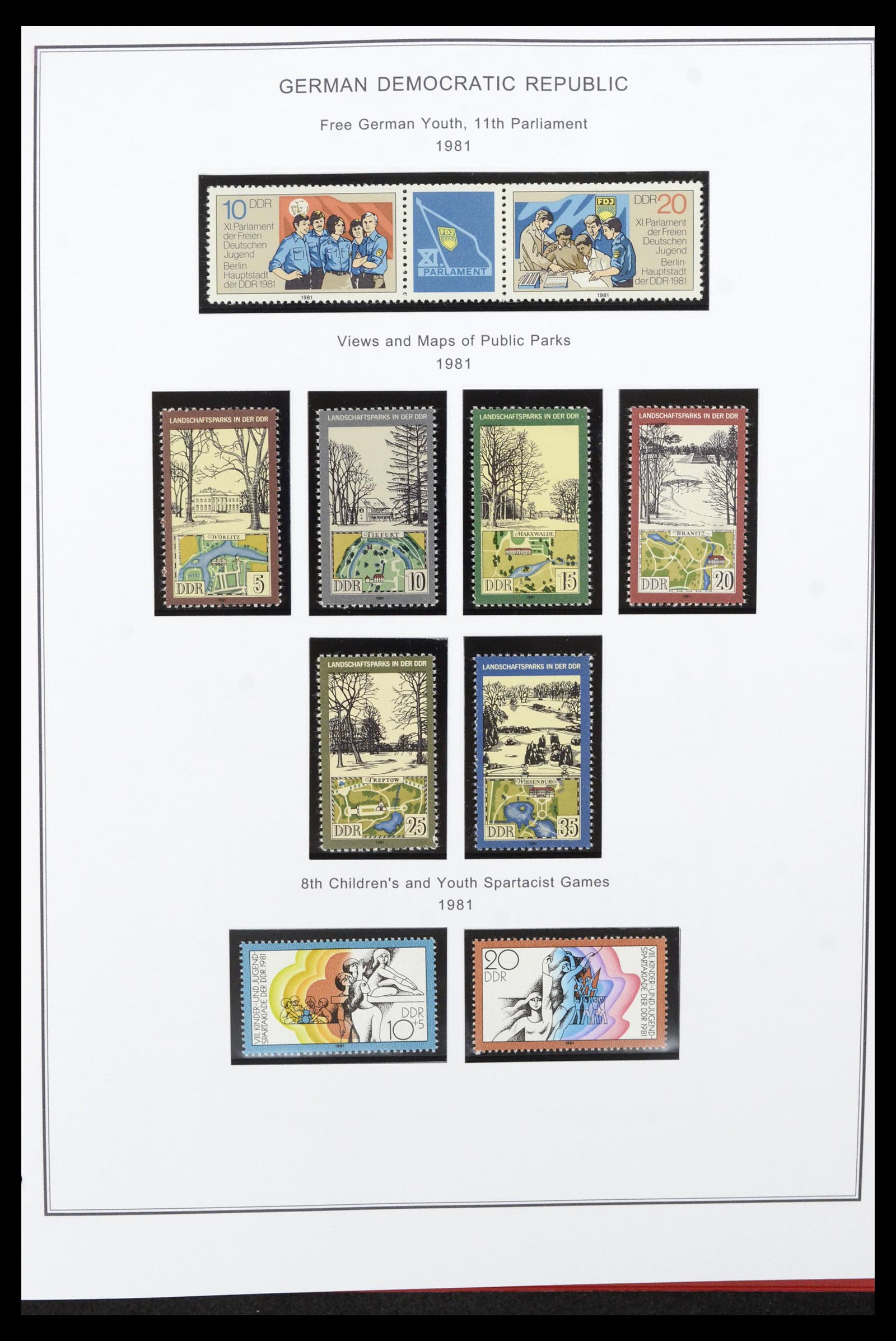 36998 251 - Postzegelverzameling 36998 DDR 1949-1990.