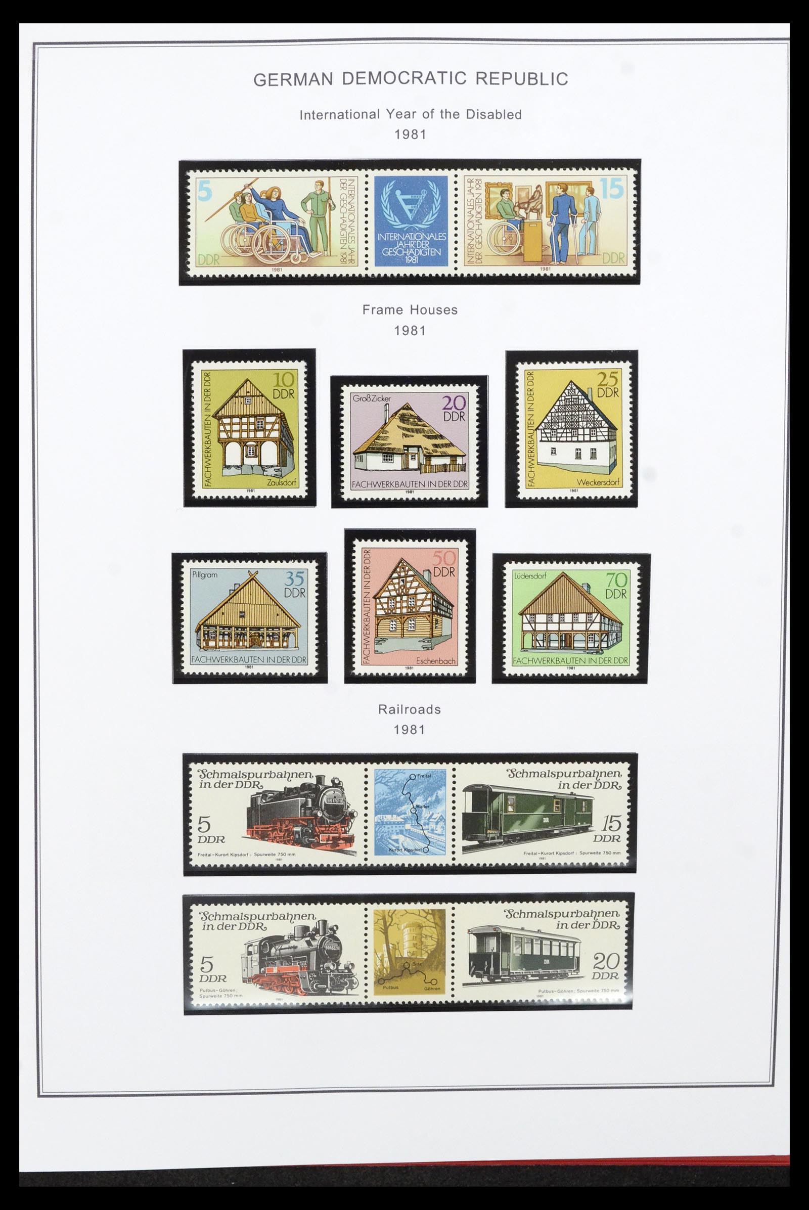 36998 252 - Postzegelverzameling 36998 DDR 1949-1990.