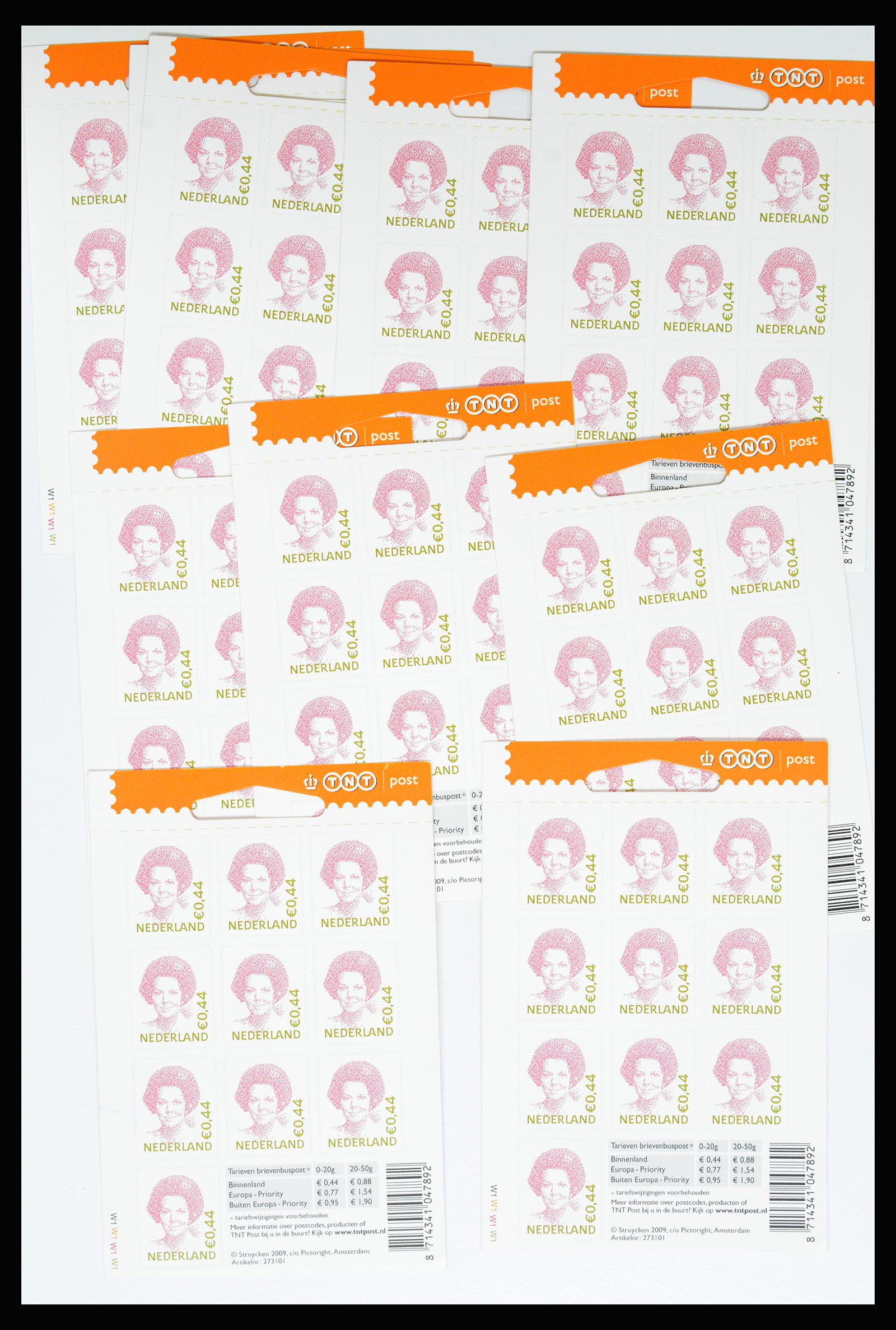 37044 010 - Postzegelverzameling 37044 Nederland betere velletjes 2002-2009.