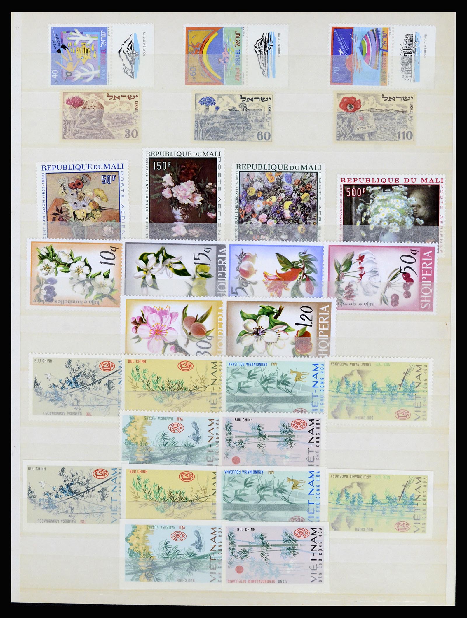 37064 100 - Postzegelverzameling 37064 Wereld motief 1960-2007.