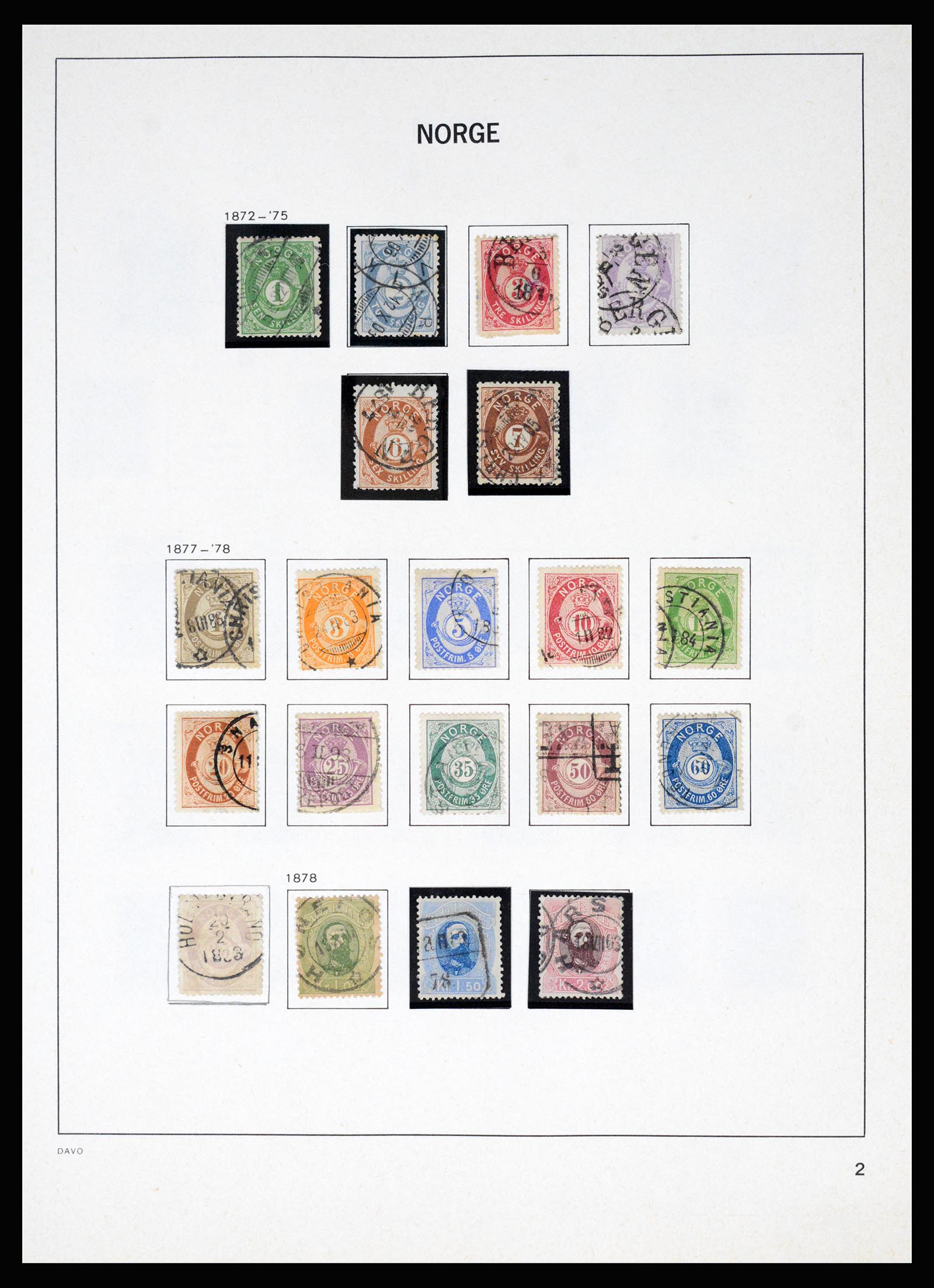 37074 002 - Postzegelverzameling 37074 Noorwegen 1855-2006.
