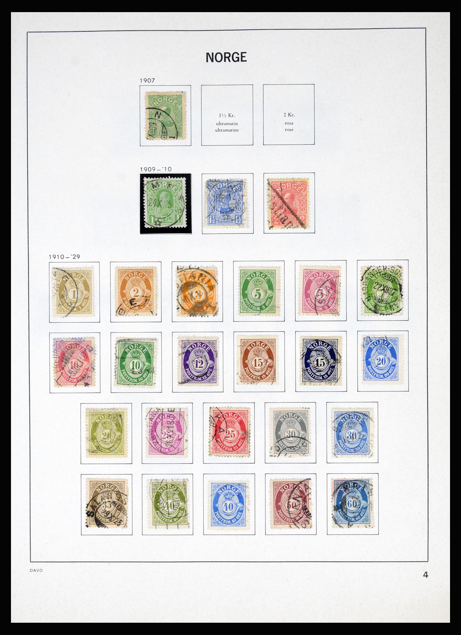 37074 007 - Postzegelverzameling 37074 Noorwegen 1855-2006.