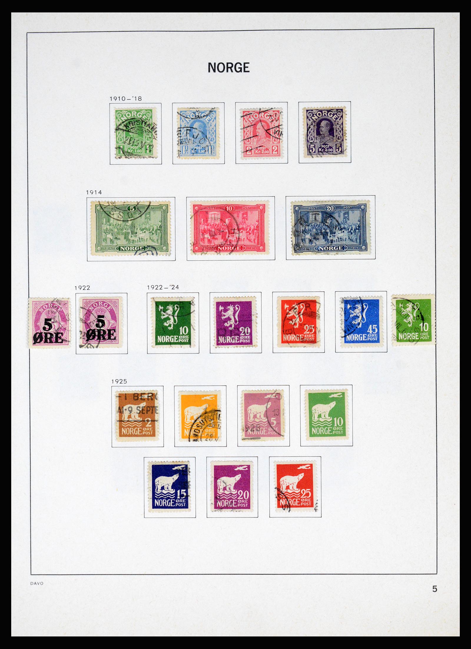 37074 008 - Postzegelverzameling 37074 Noorwegen 1855-2006.