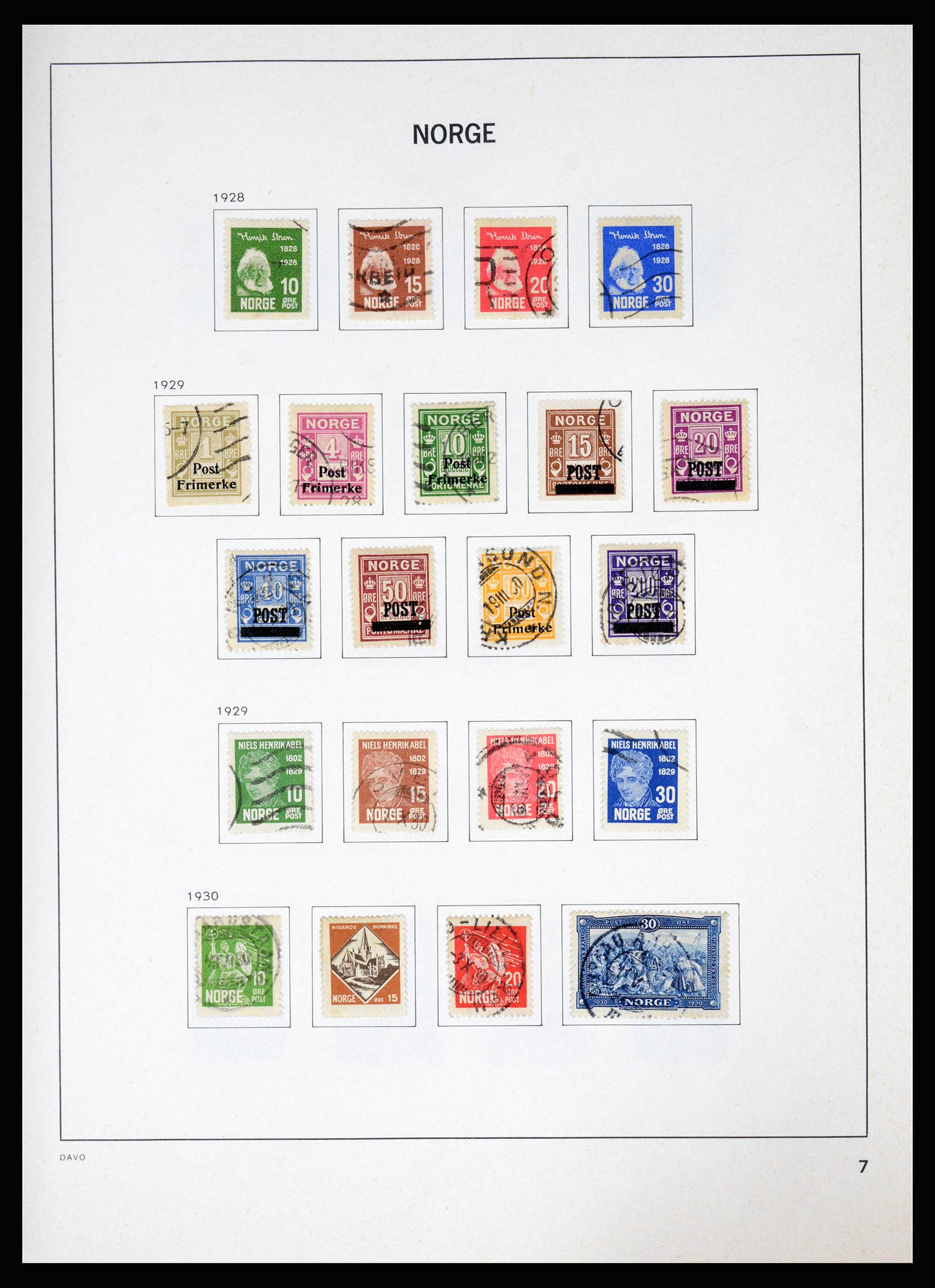 37074 010 - Postzegelverzameling 37074 Noorwegen 1855-2006.