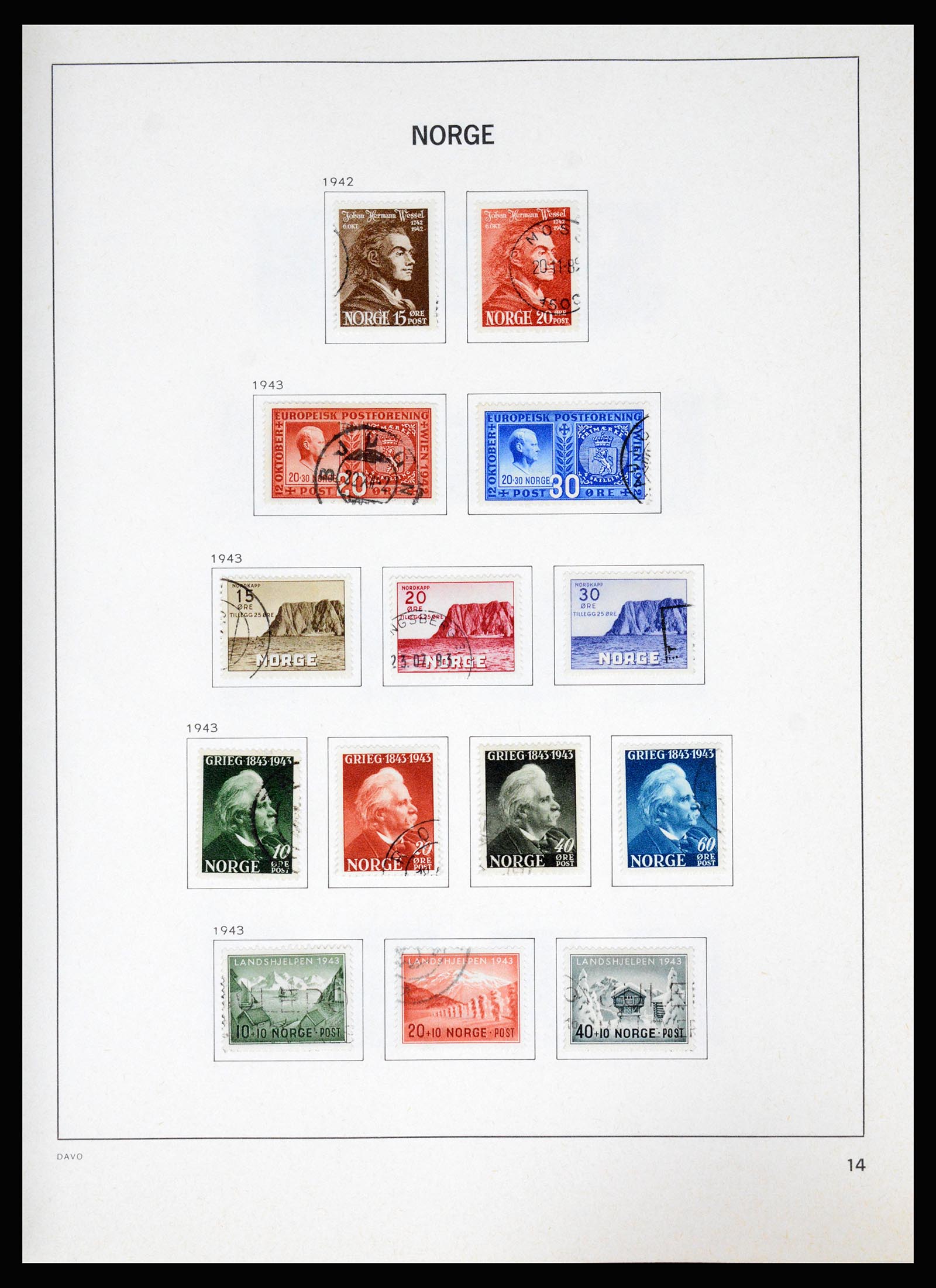 37074 018 - Postzegelverzameling 37074 Noorwegen 1855-2006.