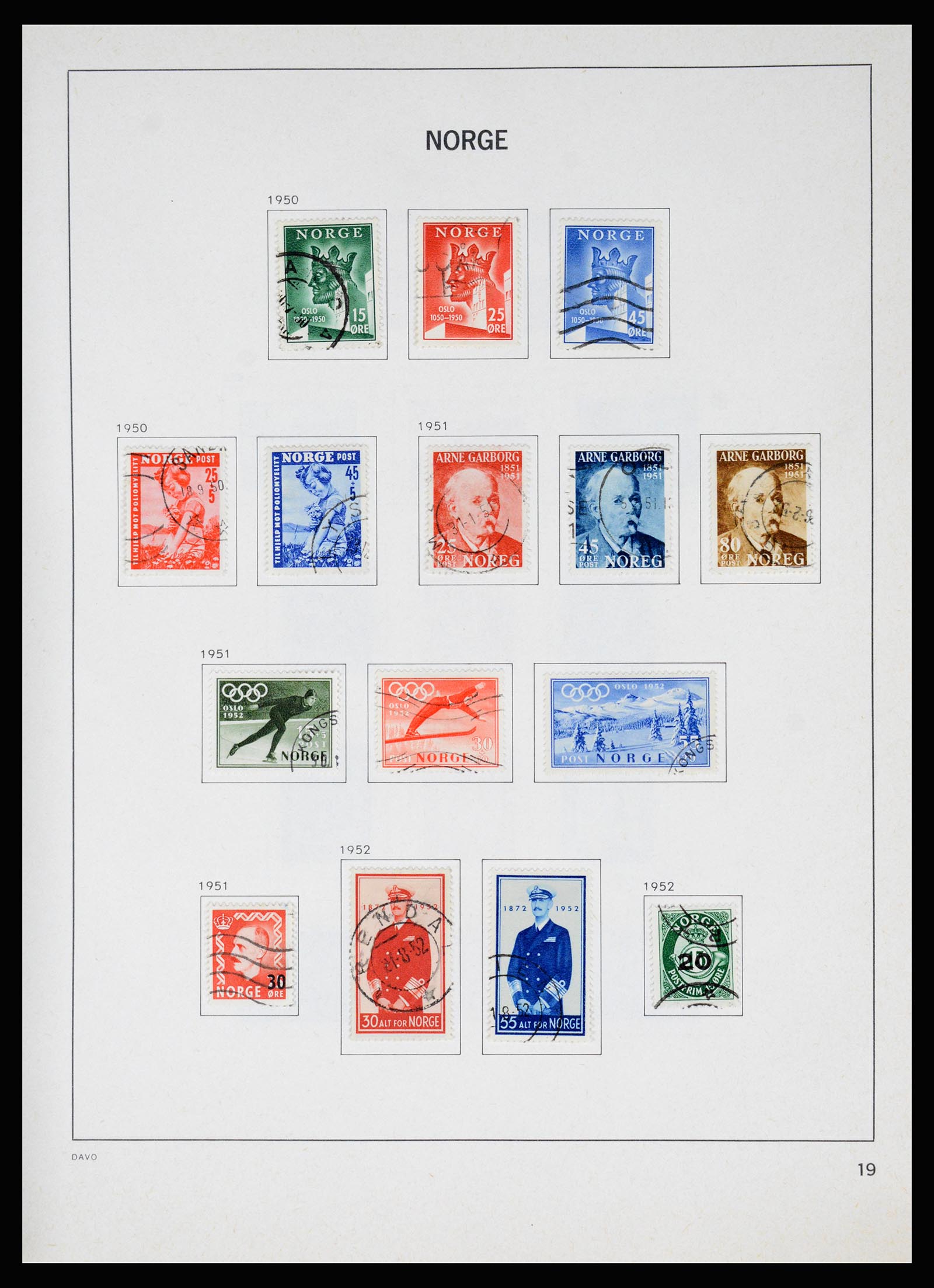 37074 023 - Postzegelverzameling 37074 Noorwegen 1855-2006.