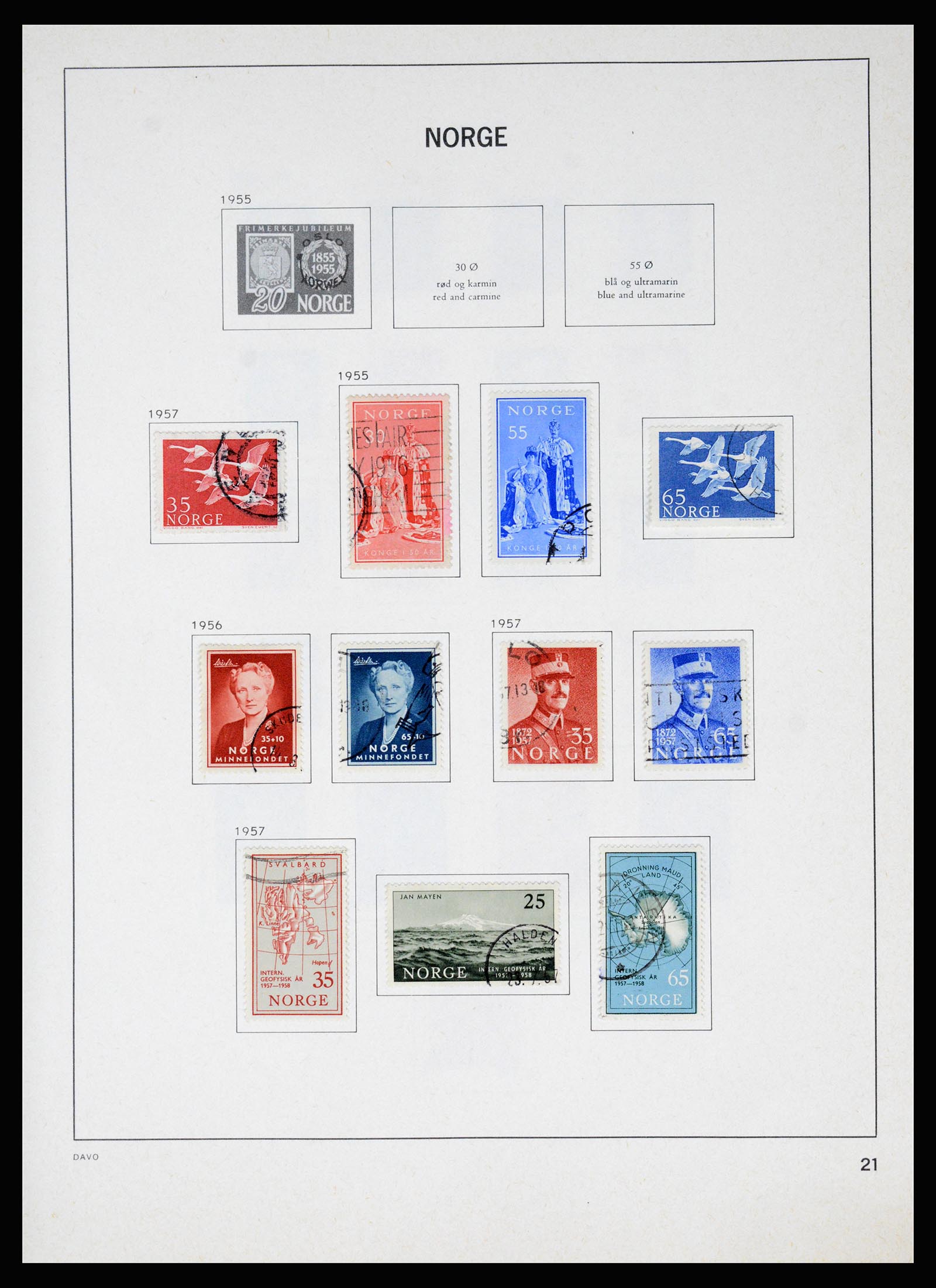 37074 025 - Postzegelverzameling 37074 Noorwegen 1855-2006.