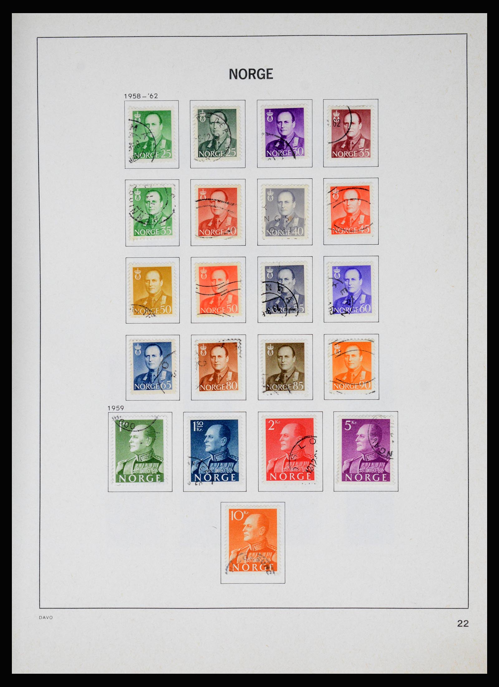 37074 026 - Postzegelverzameling 37074 Noorwegen 1855-2006.