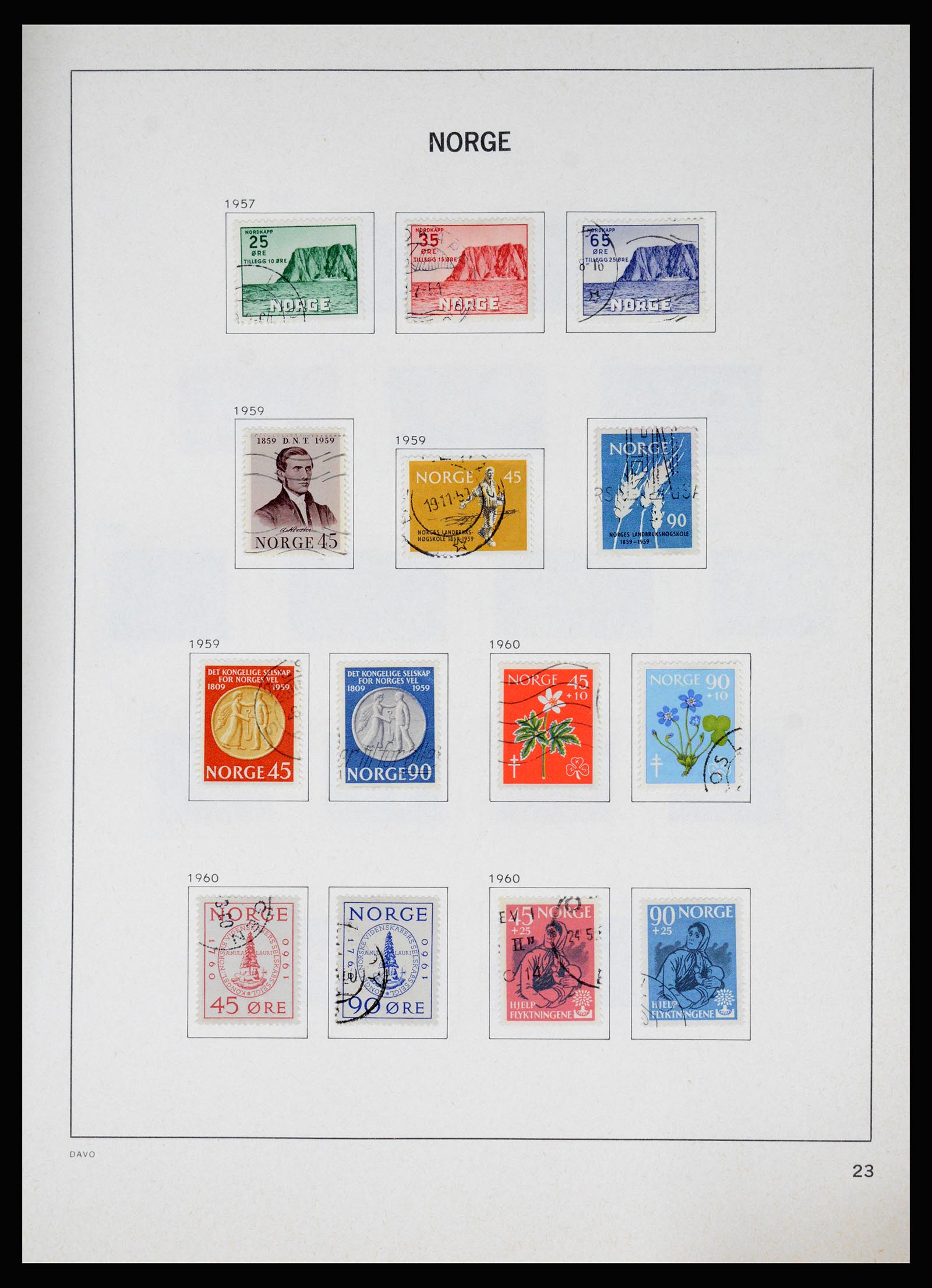 37074 027 - Postzegelverzameling 37074 Noorwegen 1855-2006.