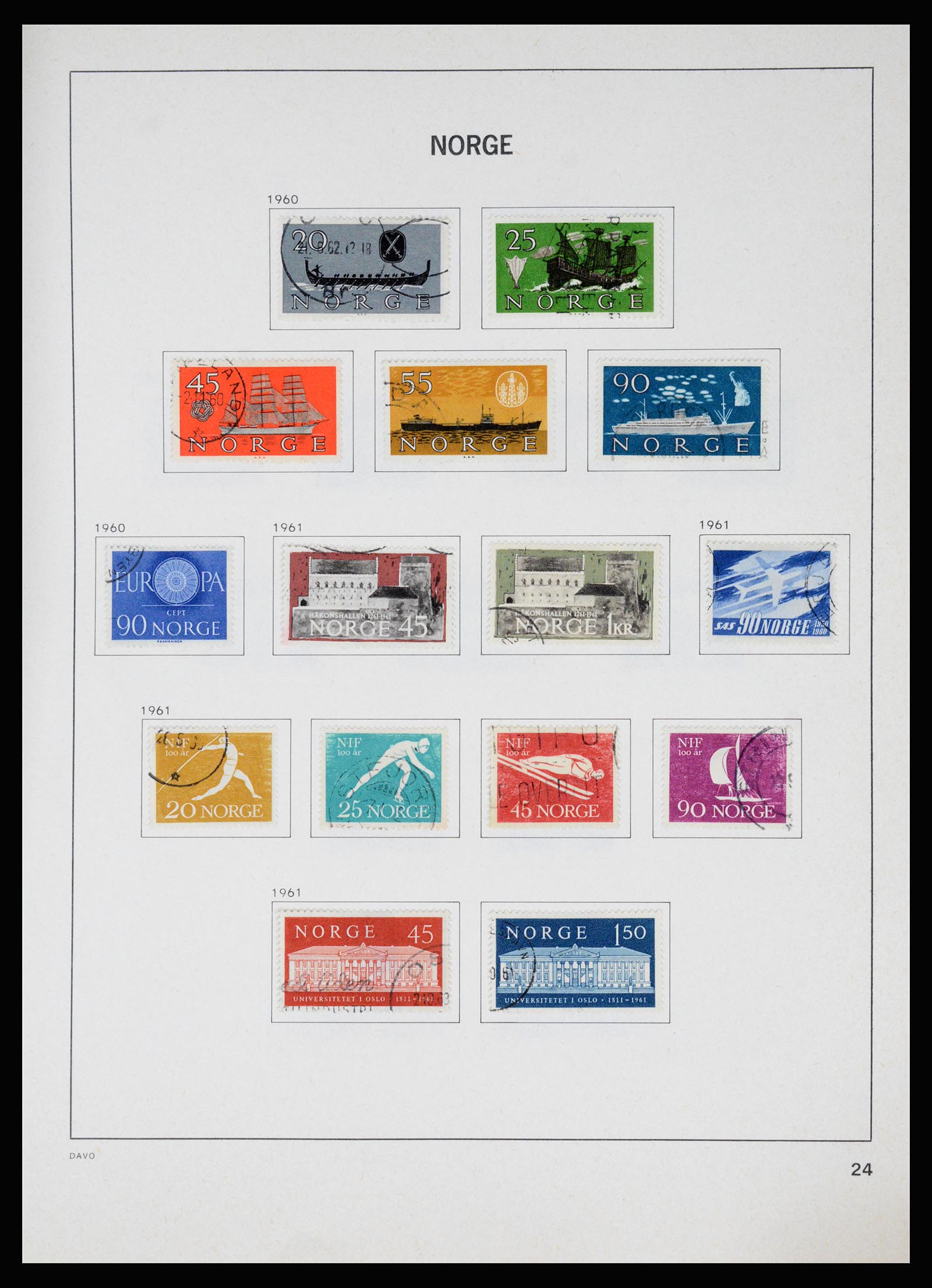 37074 028 - Postzegelverzameling 37074 Noorwegen 1855-2006.