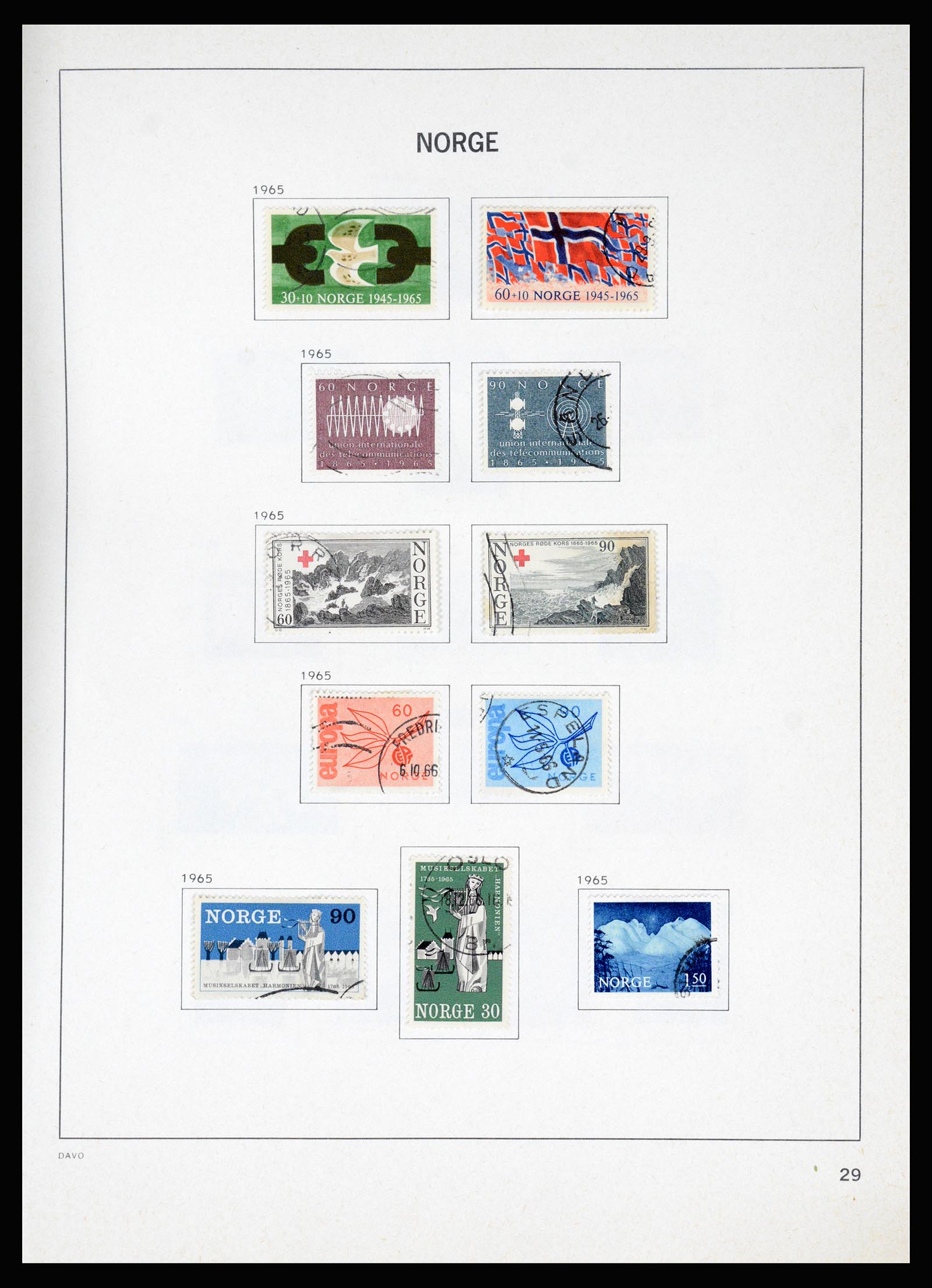 37074 034 - Postzegelverzameling 37074 Noorwegen 1855-2006.