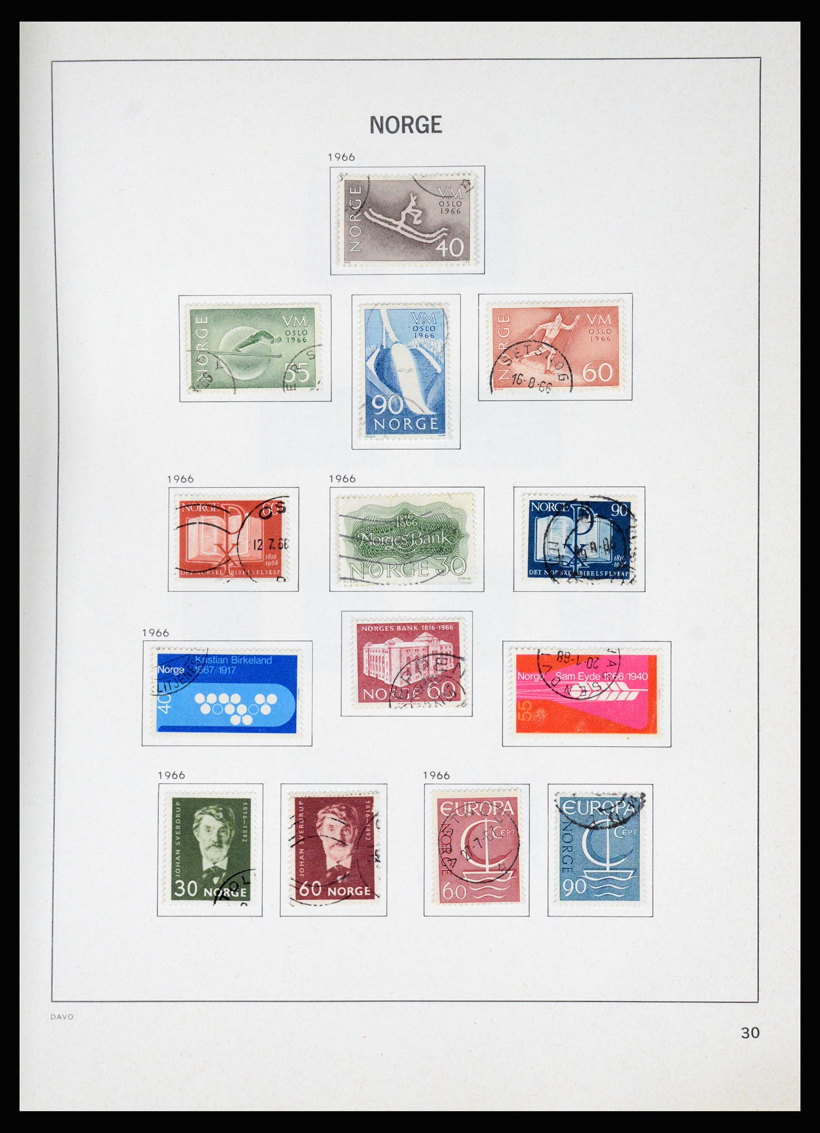 37074 035 - Postzegelverzameling 37074 Noorwegen 1855-2006.