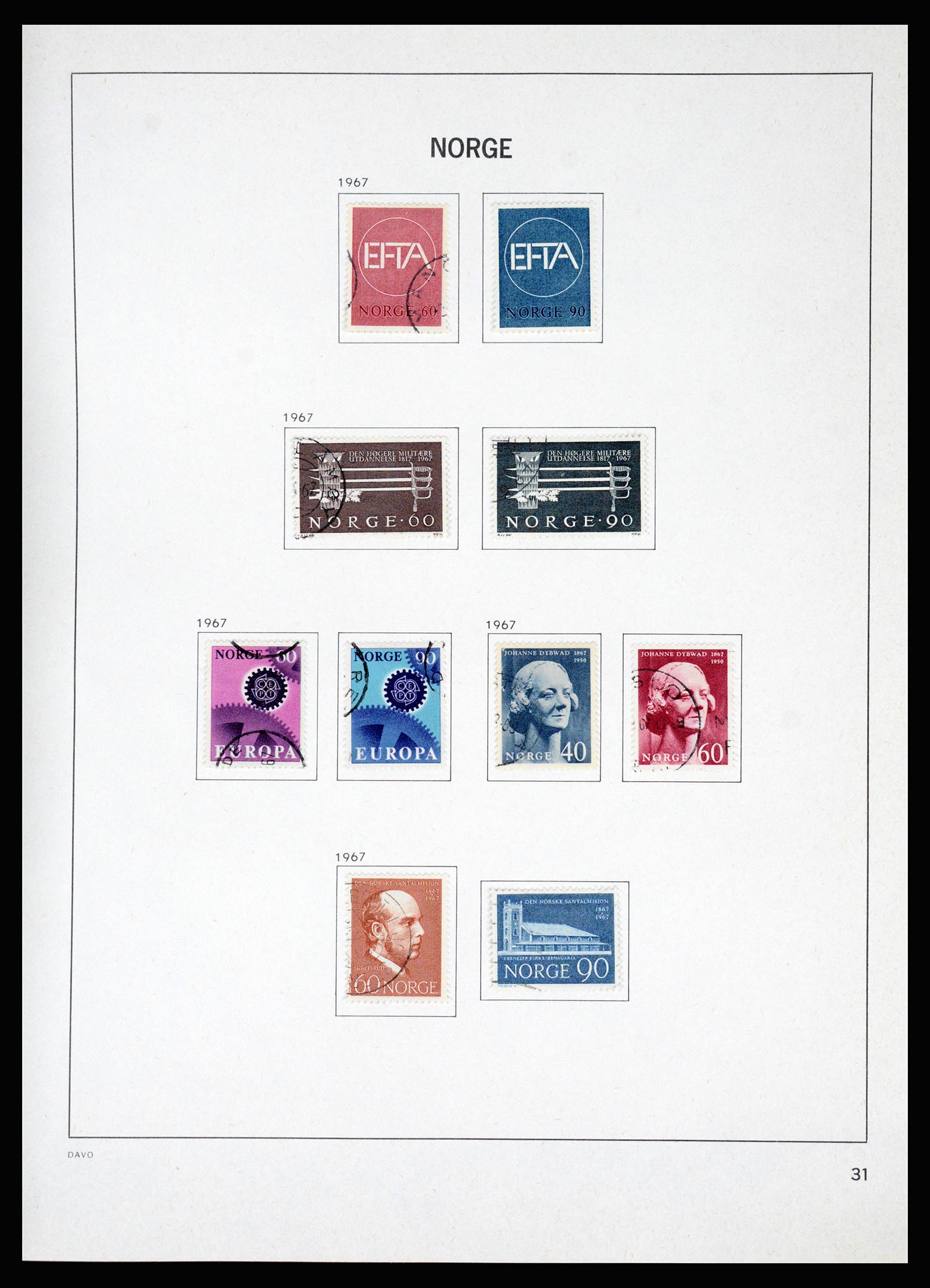 37074 036 - Postzegelverzameling 37074 Noorwegen 1855-2006.
