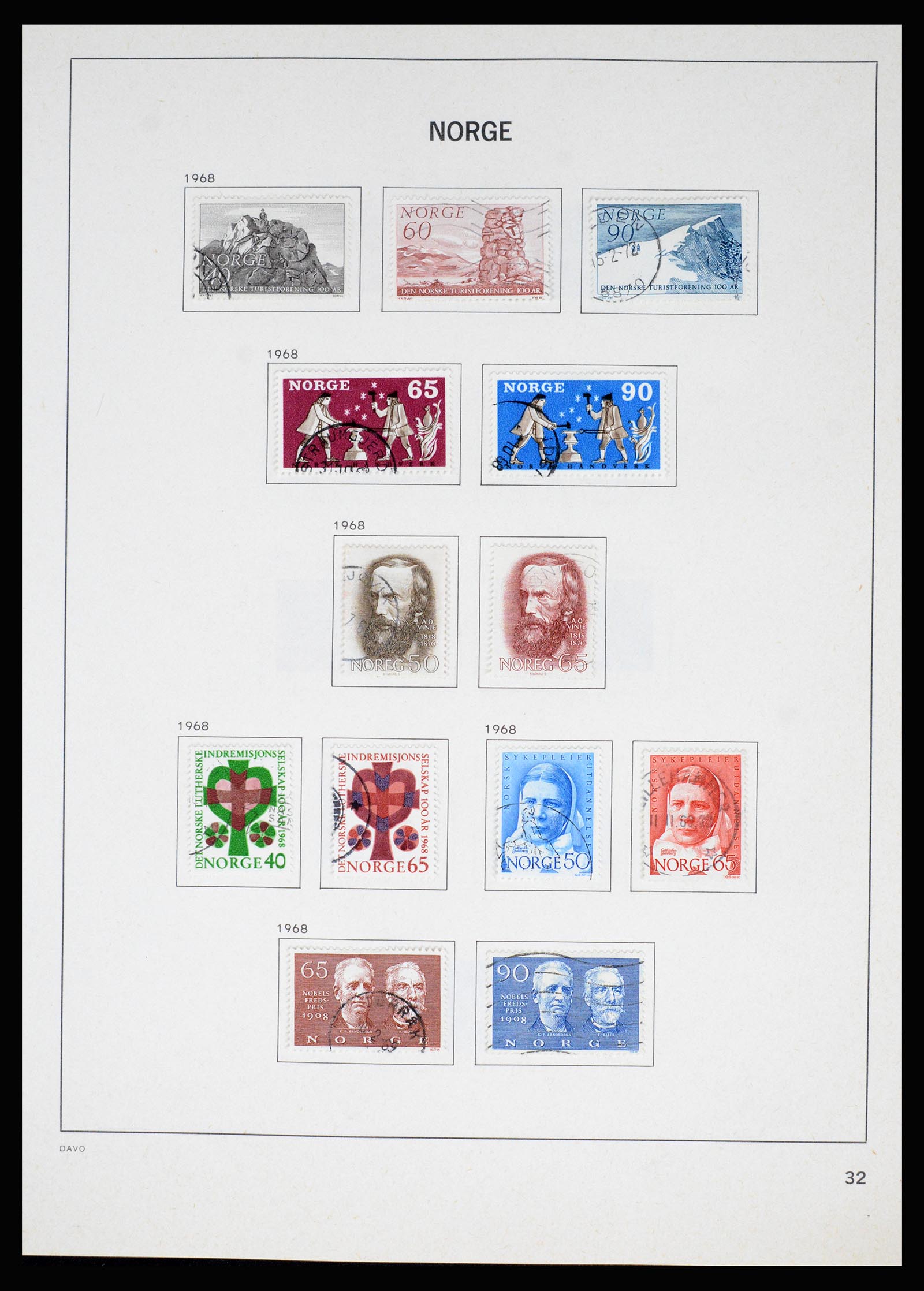 37074 037 - Postzegelverzameling 37074 Noorwegen 1855-2006.
